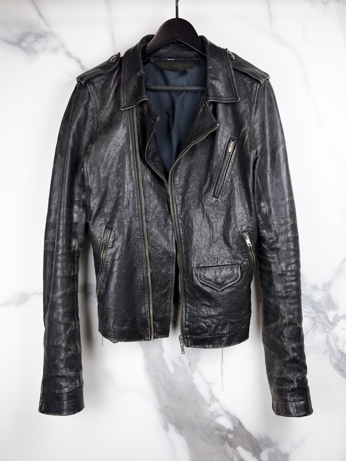 Rick Owens FW09 Rick Owens Crust Hammered Lamb Stooges Leather