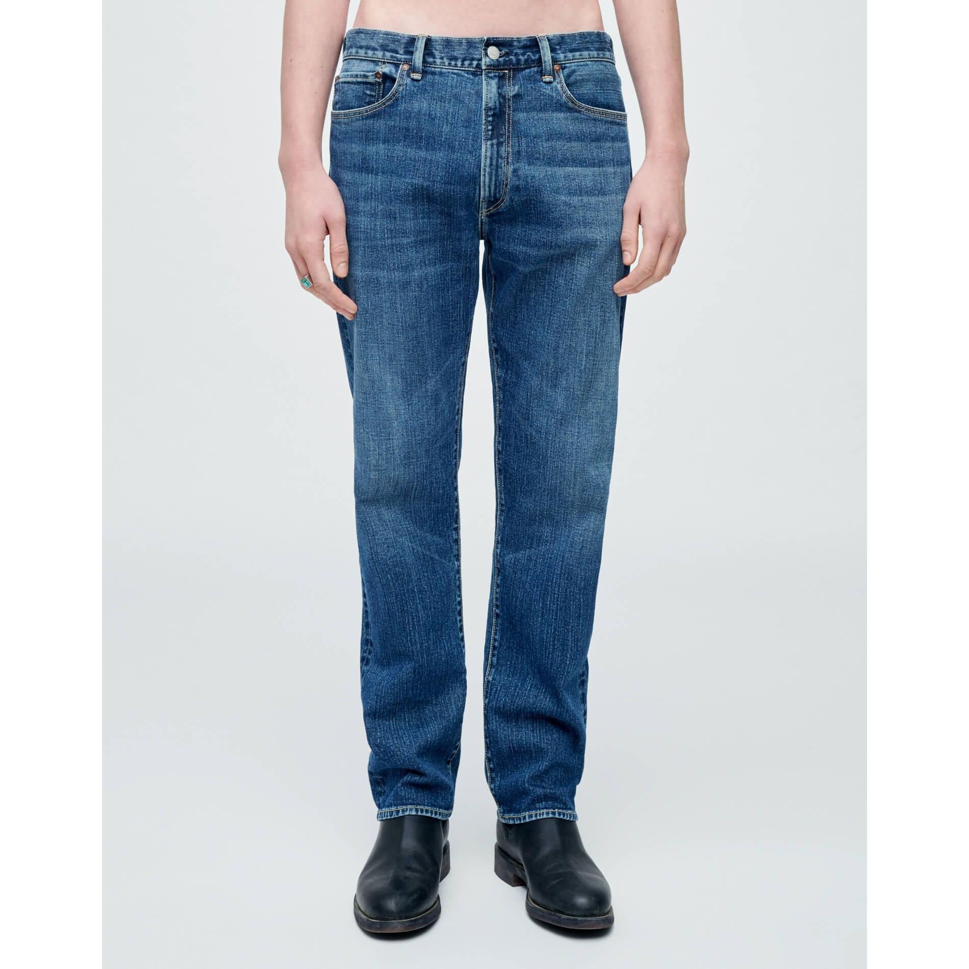 image of Redone $285 NWT Re/done 1 Year Wear 60S Slim Jeans Size 32 in Blue, Men's