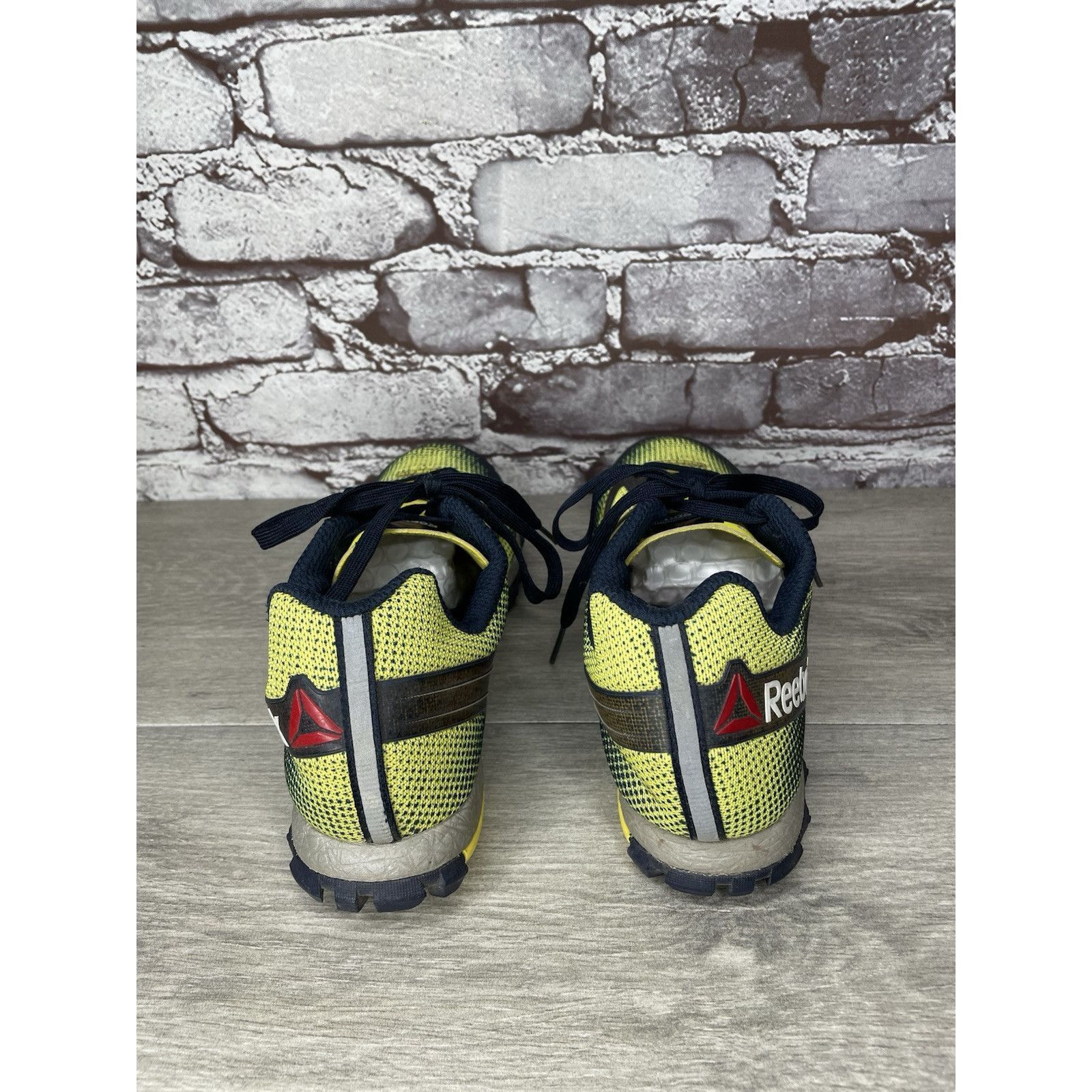 Reebok Reebok H20Drain DuraGrip FitFrame Black Neon Yellow Running Size US 7.5 / IT 37.5 - 4 Thumbnail