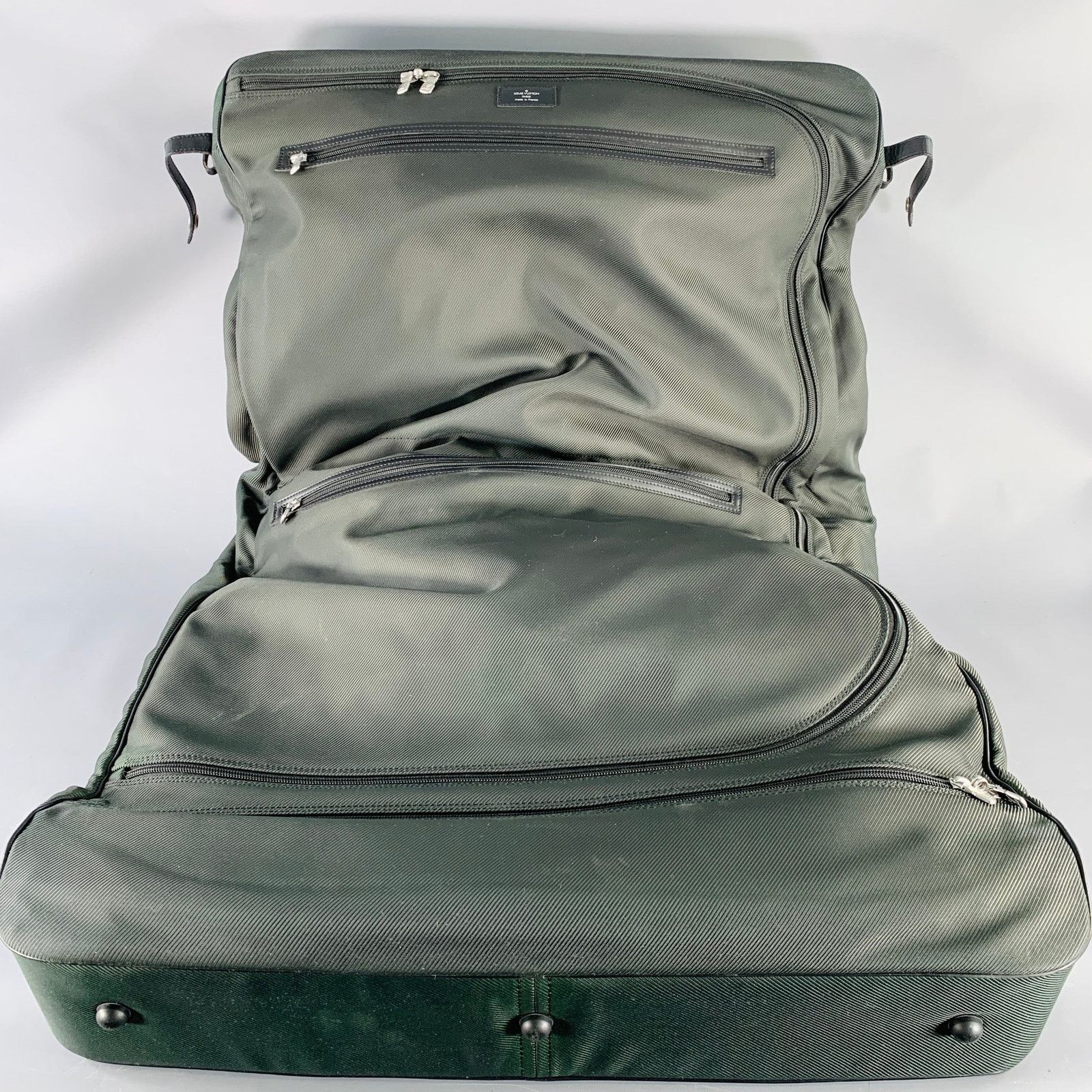 Louis Vuitton Taiga Santore Ardoise Green Black Two Tone Nylon Leather Size ONE SIZE - 3 Thumbnail