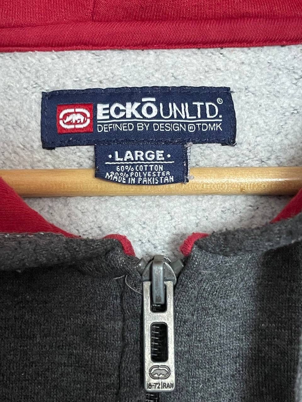 Ecko Unltd. Vintage Ecko Unlimited Zip Up Hoodie Big Spellout Logo Size US L / EU 52-54 / 3 - 5 Thumbnail