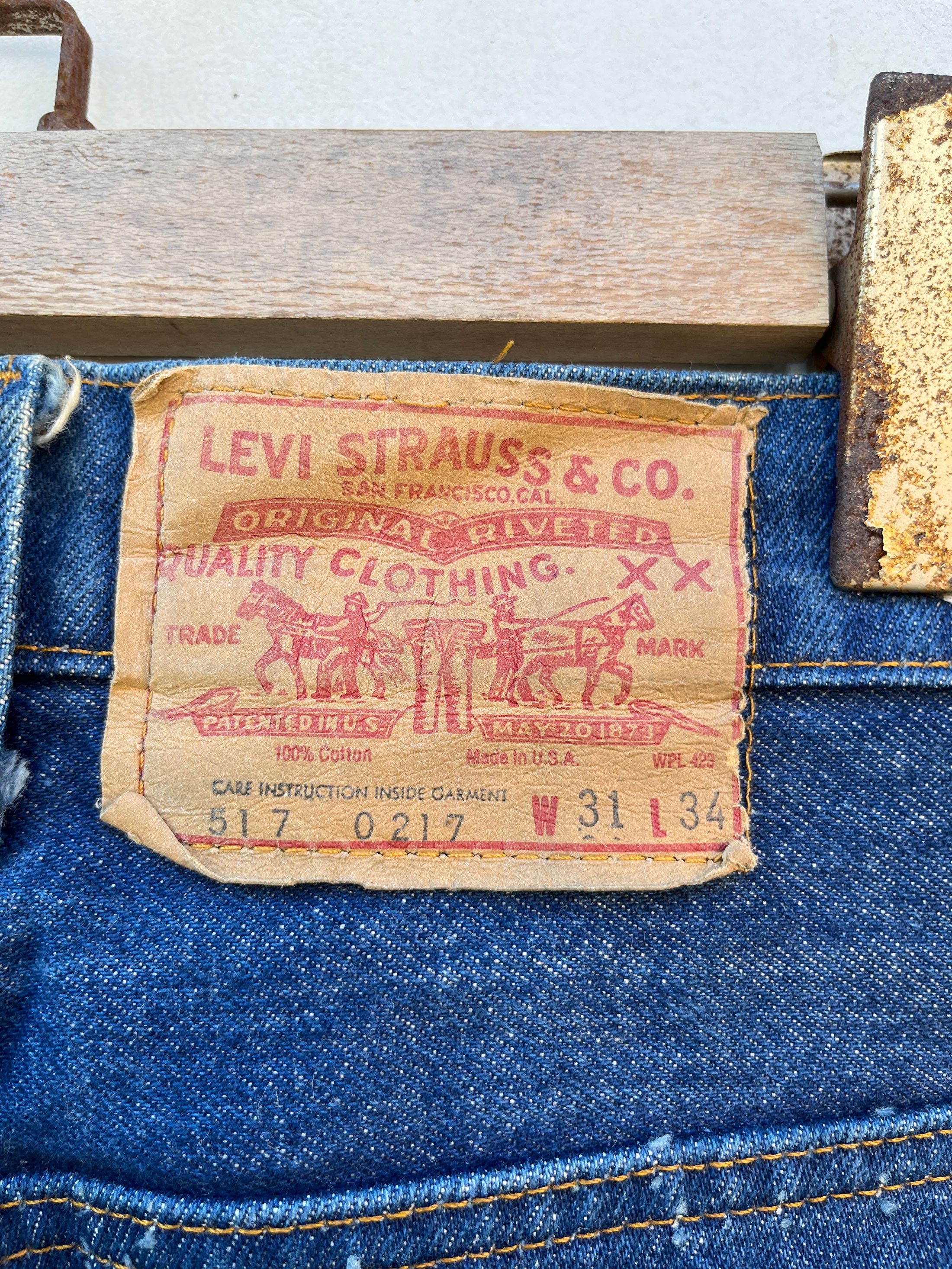 Levi's Vintage Clothing True Vintage Levis 517 Zipper Fly Flared Size US 32 / EU 48 - 8 Thumbnail
