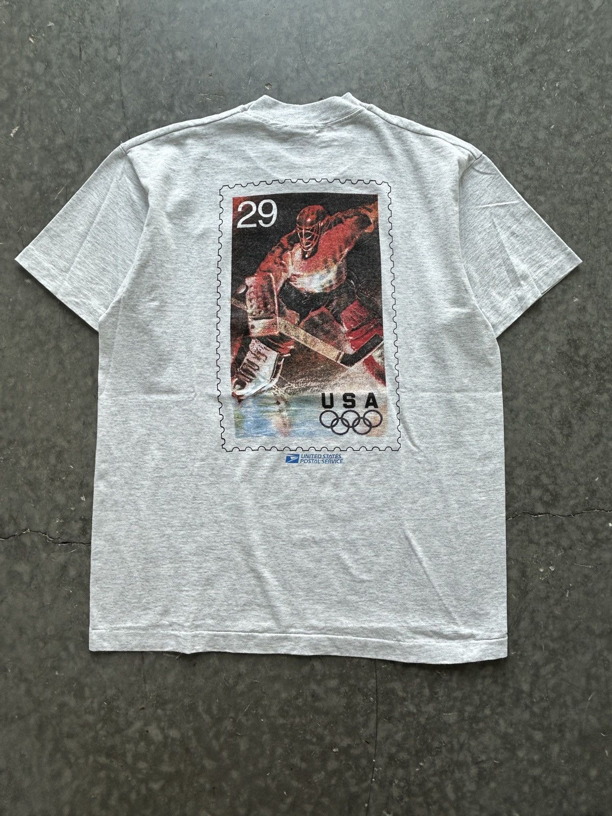 Fruit Of The Loom Vintage 90s Roanoke Express USA Olympics x USPS Promo Tee Size US L / EU 52-54 / 3 - 1 Thumbnail