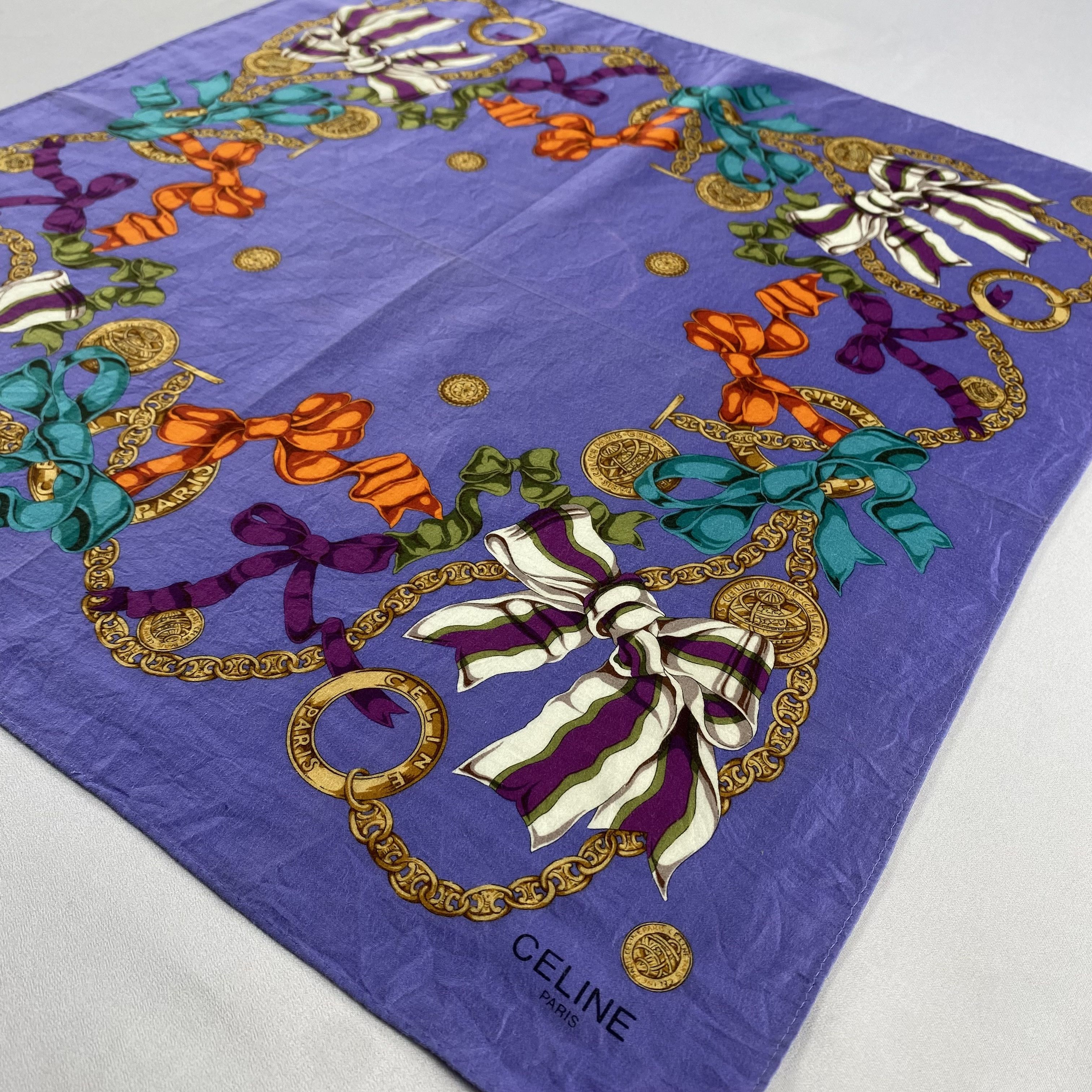 Celine × Vintage Celine Bandana/ Handkerchief / Neckerchief-P1782 Size ONE SIZE - 2 Thumbnail
