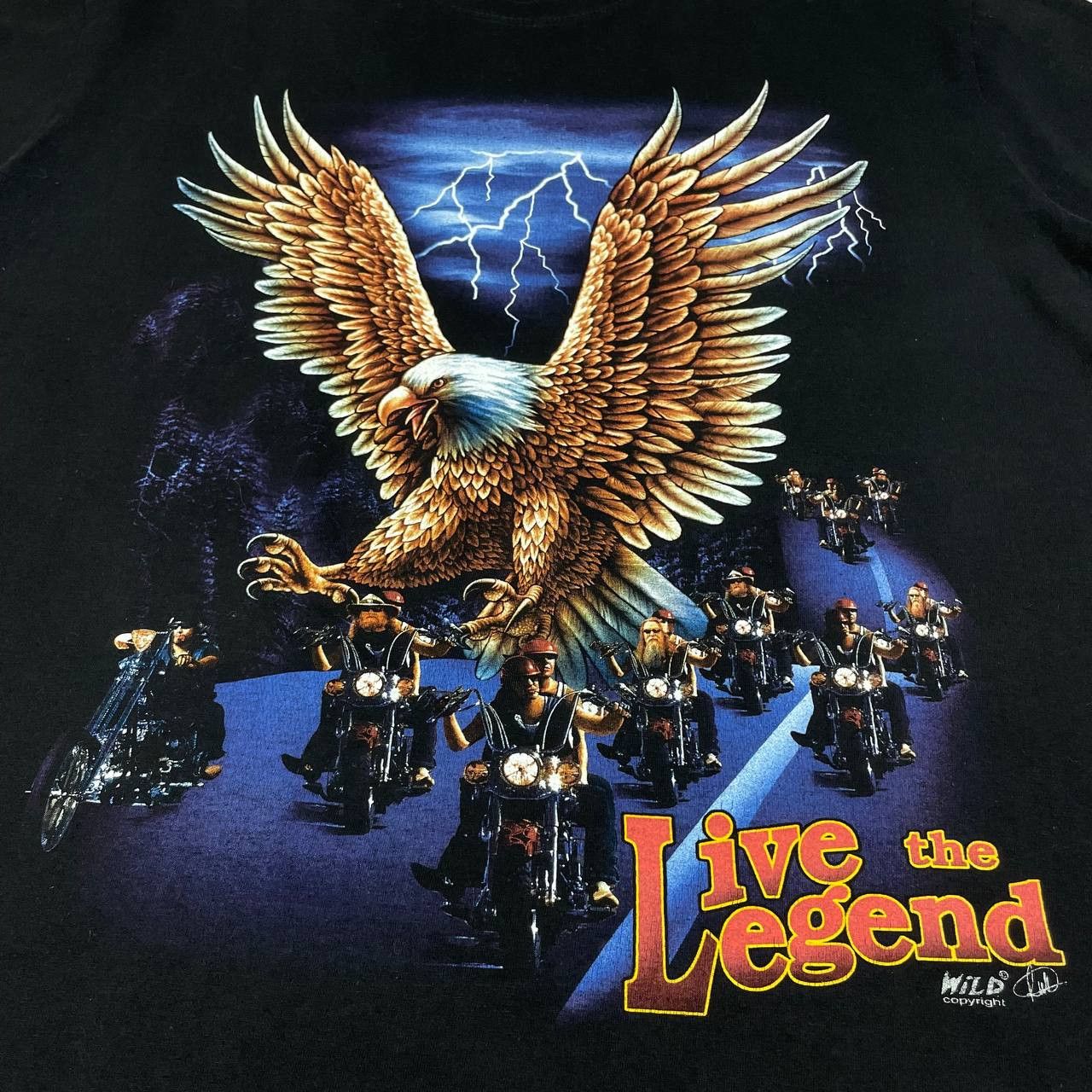 Harley Davidson Vintage Y2K Harley Davidson Style Live The Legend T-shirt Size US XL / EU 56 / 4 - 5 Thumbnail