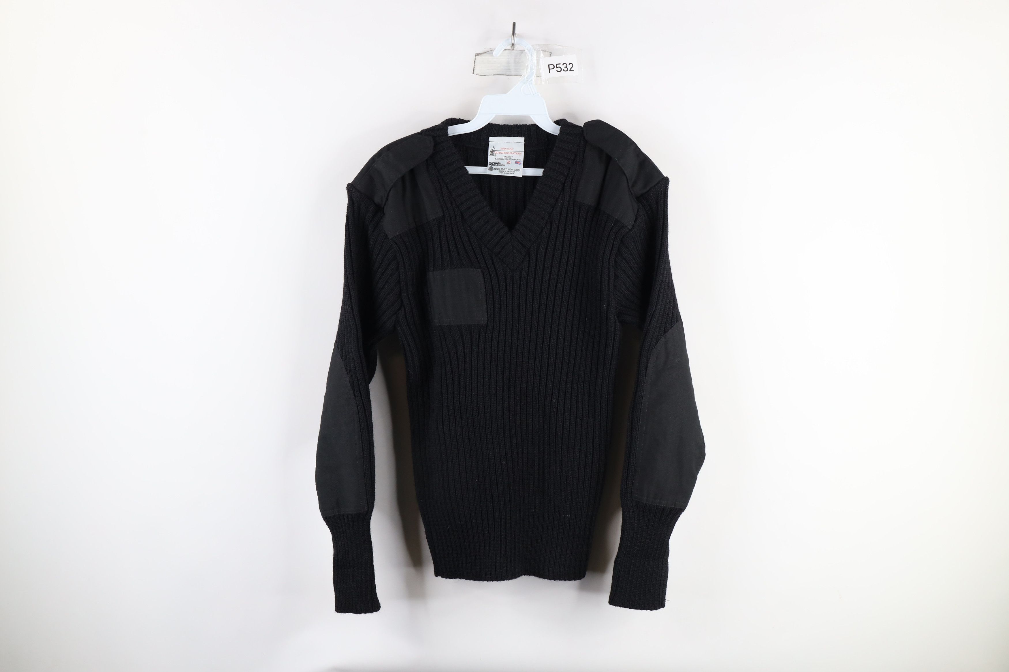 Vintage Vintage 90s Streetwear Ribbed Knit Military Commando Sweater Size US S / EU 44-46 / 1 - 1 Thumbnail