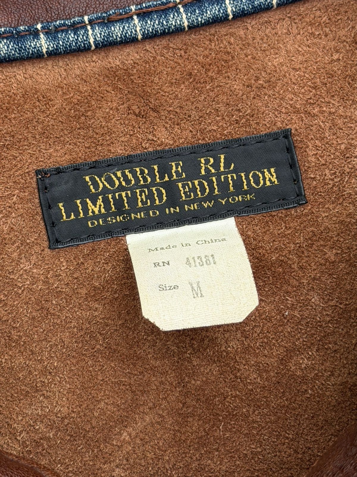 RRL Ralph Lauren Double RL Limited Edition Type 1 Buffalo Leather Jacket Size US M / EU 48-50 / 2 - 7 Thumbnail