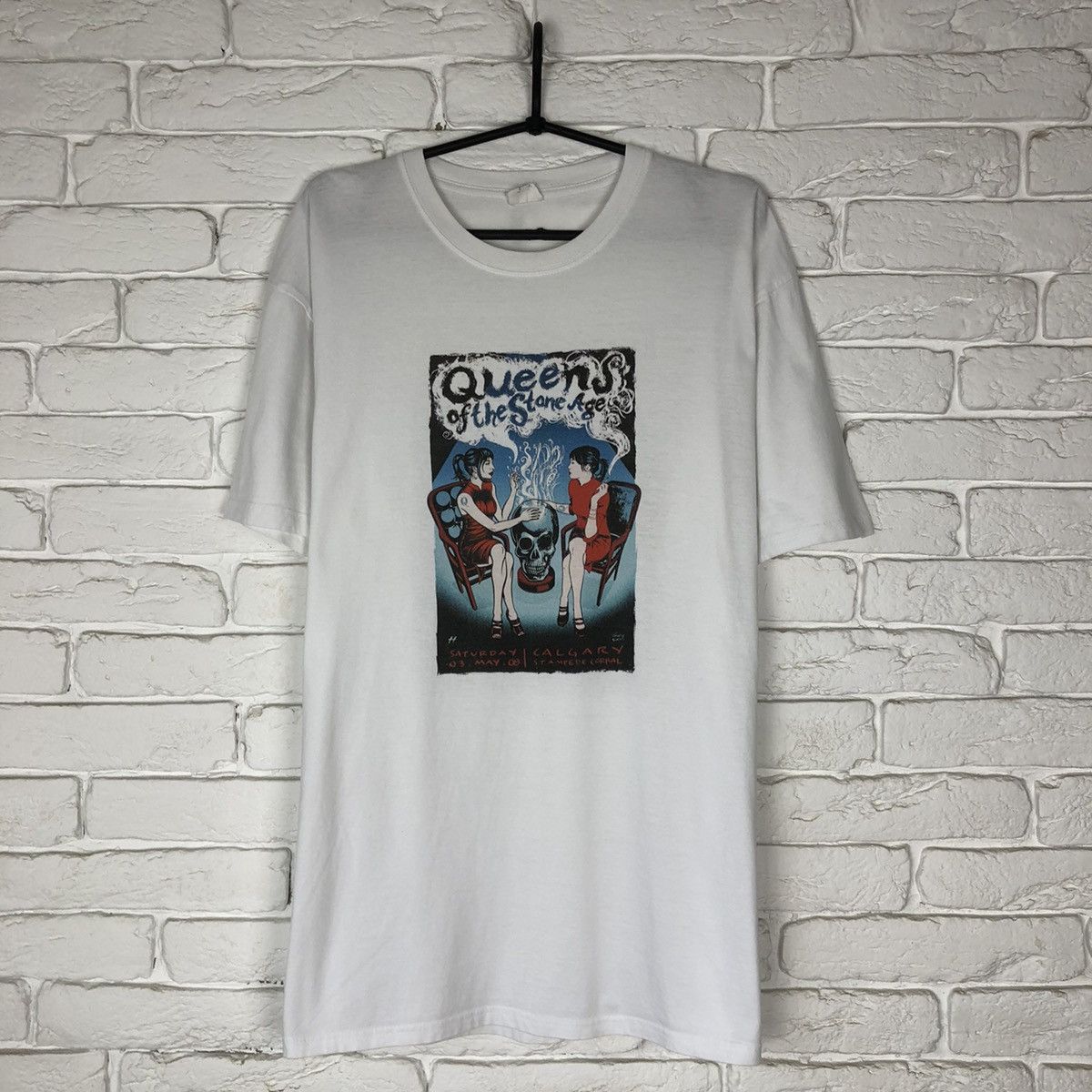 Band Tees Queens of the Stone Age 2008 vintage tee t shirt Size US XL / EU 56 / 4 - 1 Thumbnail