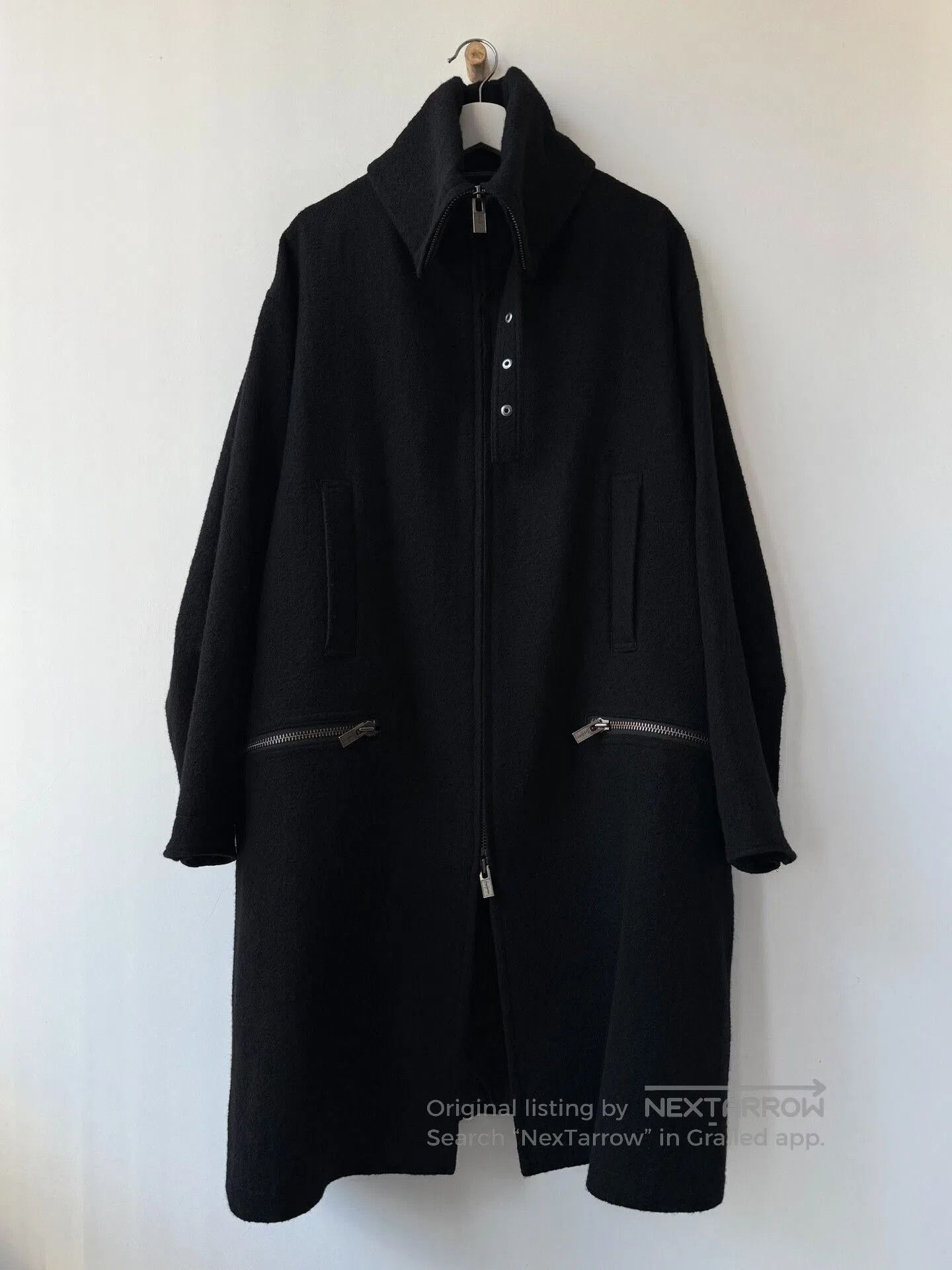Yohji Yamamoto oversized wool coat by yohji yamamoto femme. Size M / US 6-8 / IT 42-44 - 1 Thumbnail