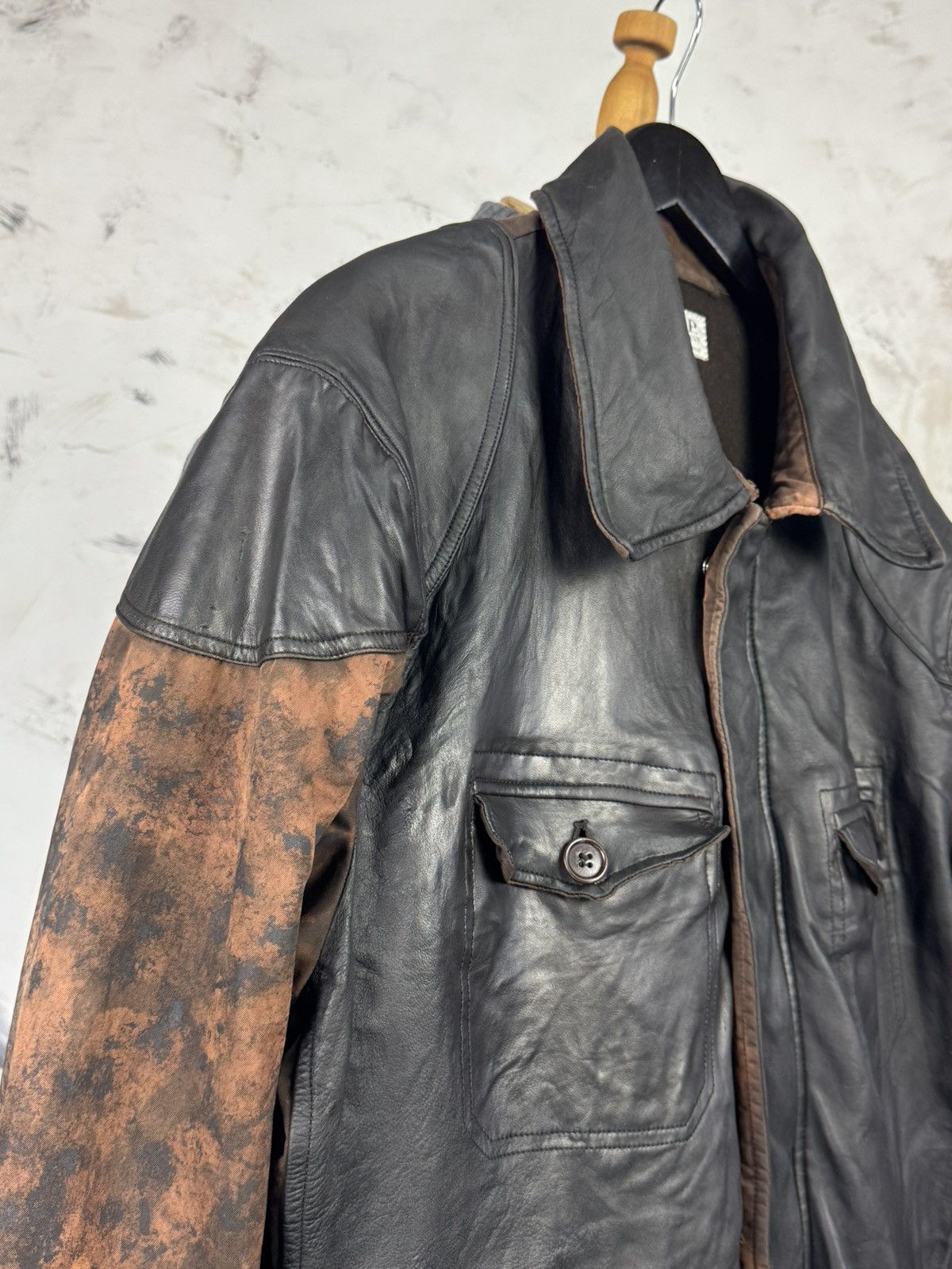 C.P. Company Vintage C.P. Company Custom Leather Jacket Size 54 XL Size US XL / EU 56 / 4 - 5 Thumbnail