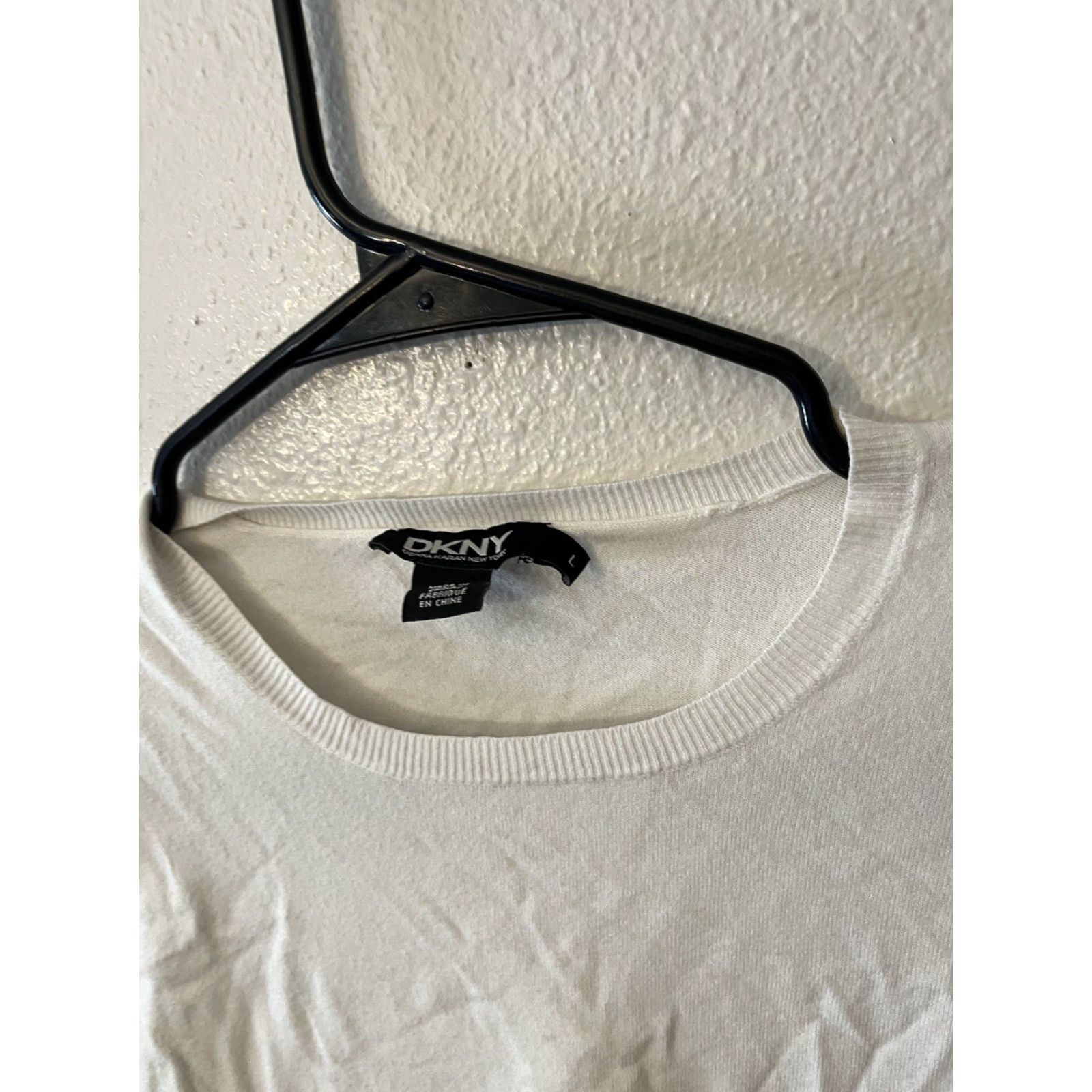 DKNY DKNY Women’s Basic T-Shirt Size S White 100% Cotton Short Sleeve Round Neck Casual Womens Size S / US 4 / IT 40 - 4 Thumbnail