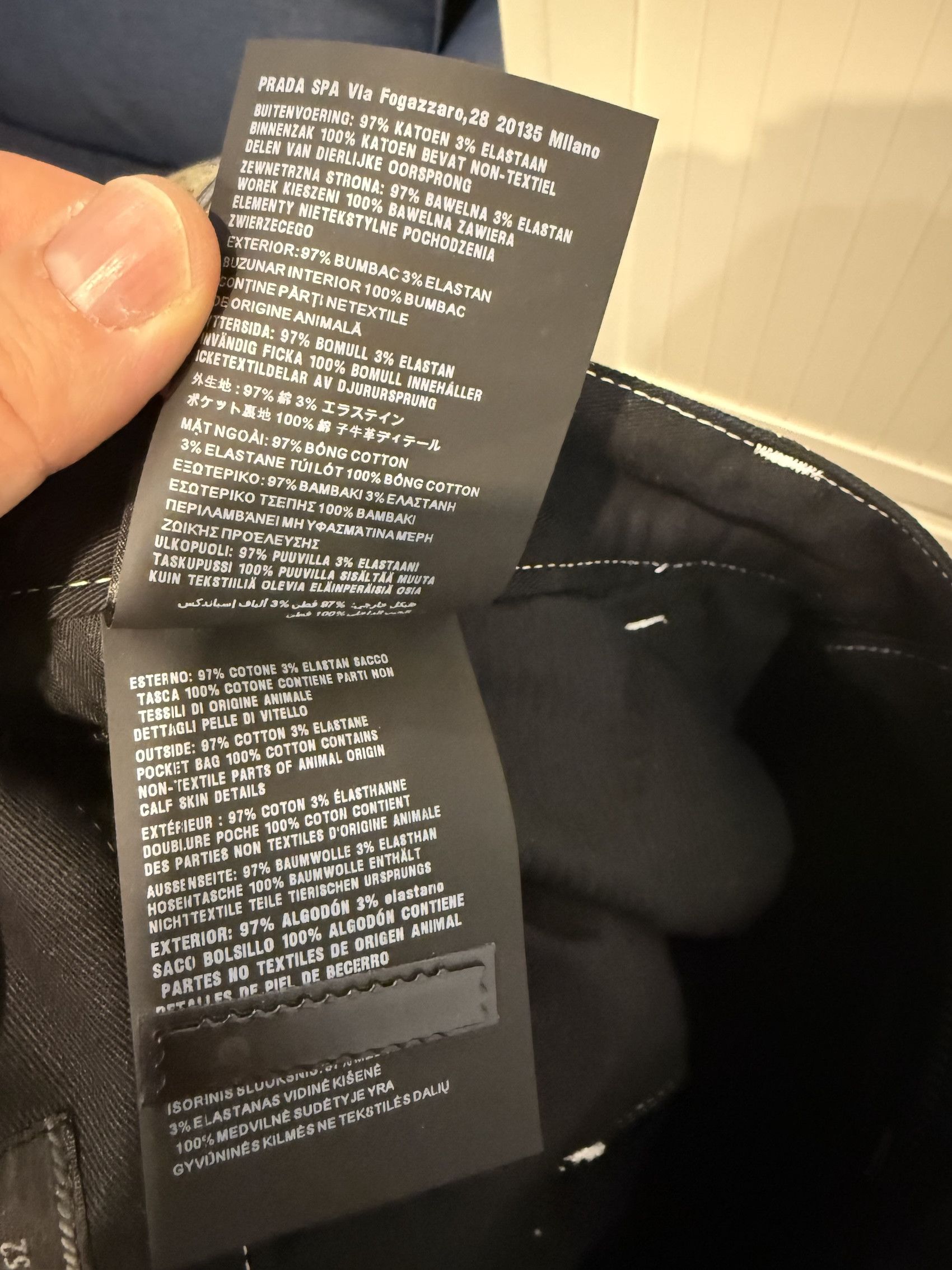 Prada Cargo Pant Contrast Stitching Size US 36 / EU 52 - 8 Thumbnail