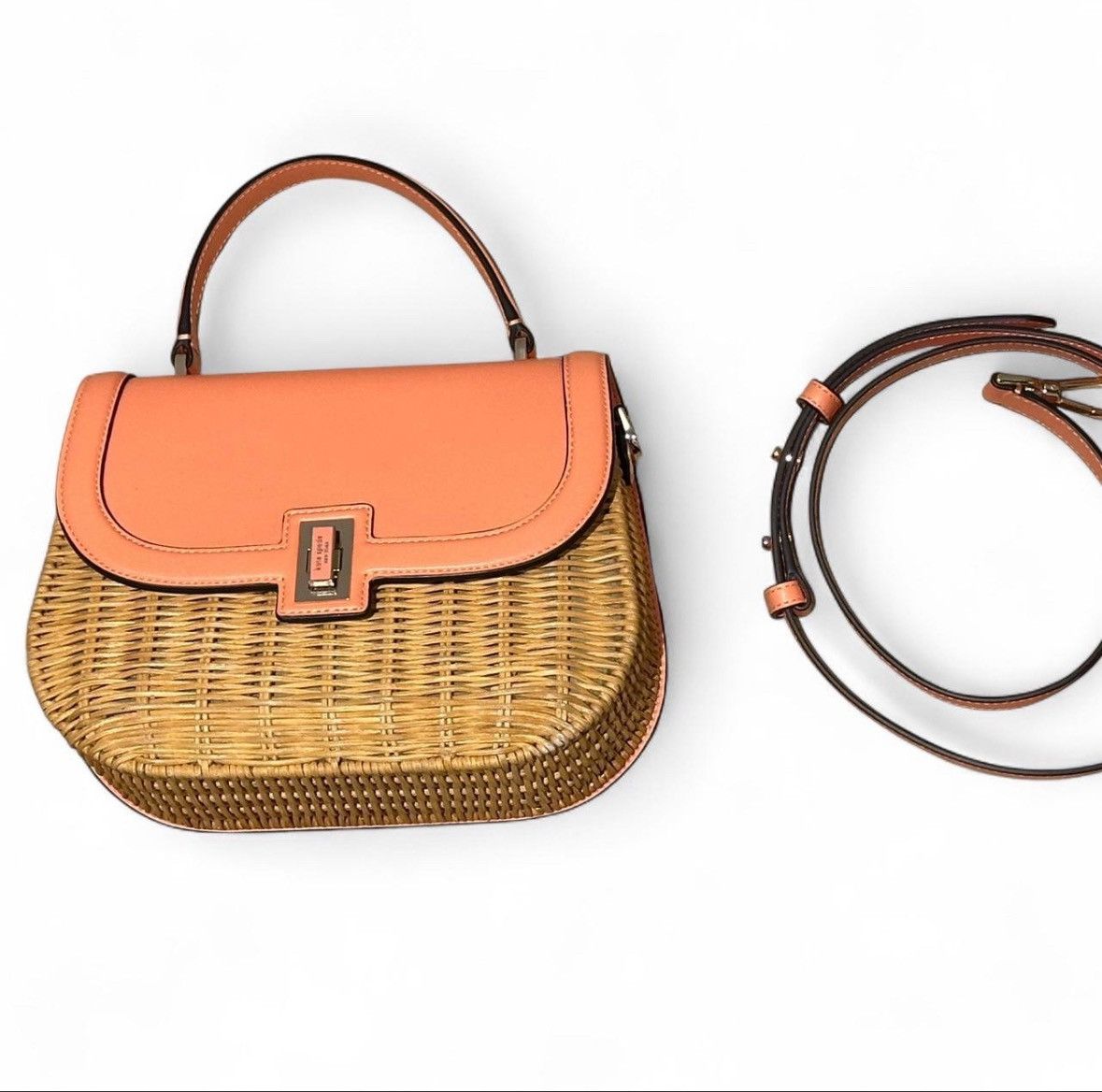 Kate Spade Gracie Wicker Medium Top-handle Bag - Pink Size ONE SIZE - 1 Thumbnail