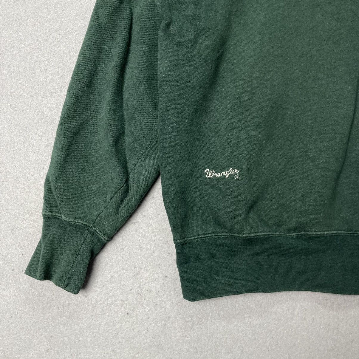 Wrangler Vintage 80s Wrangler Crewneck Sweatshirt Green Size US M / EU 48-50 / 2 - 4 Thumbnail