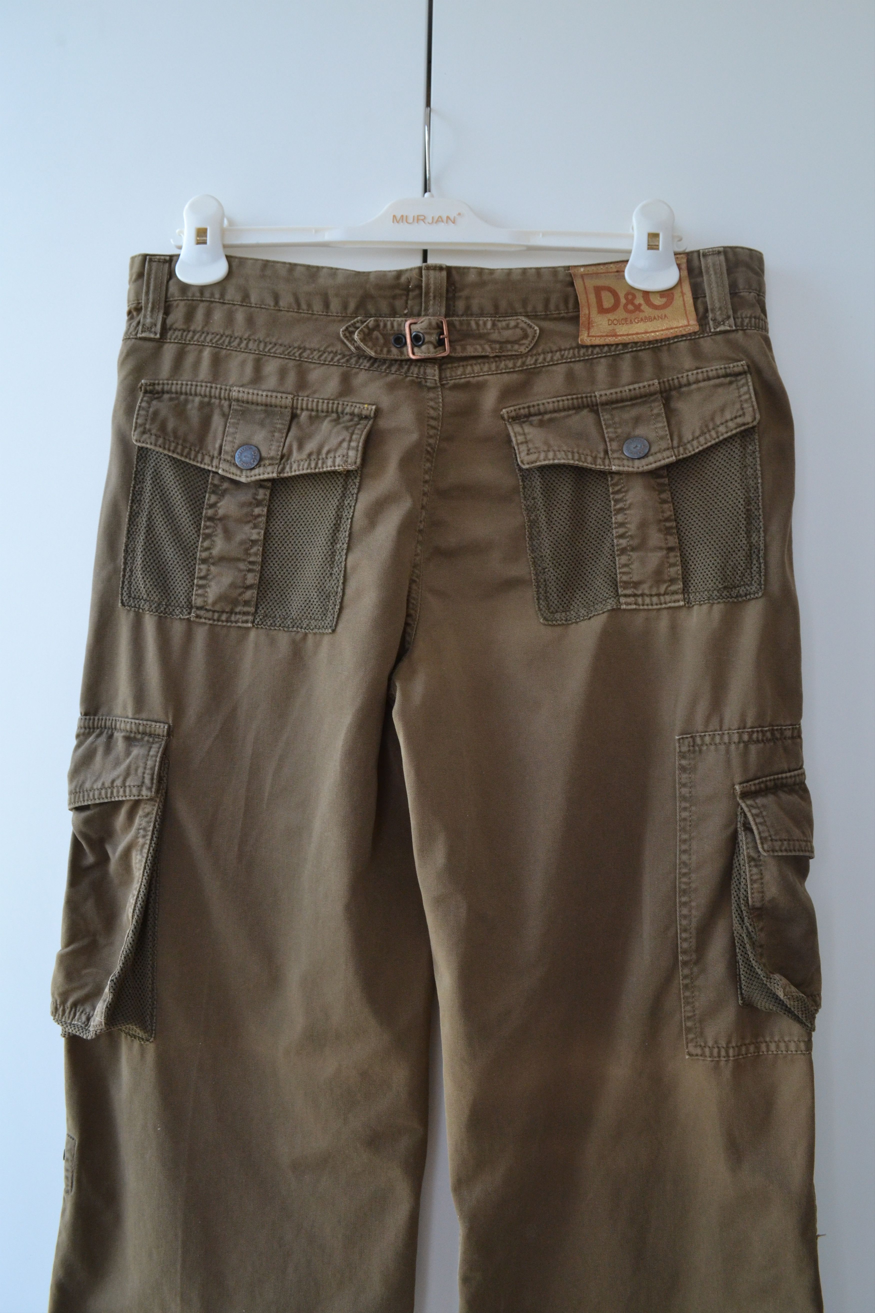 Dolce & Gabbana Dolce Gabbana Cargo Pants Bondage 2003 D&G Brown Trousers Size US 30 / EU 46 - 7 Thumbnail