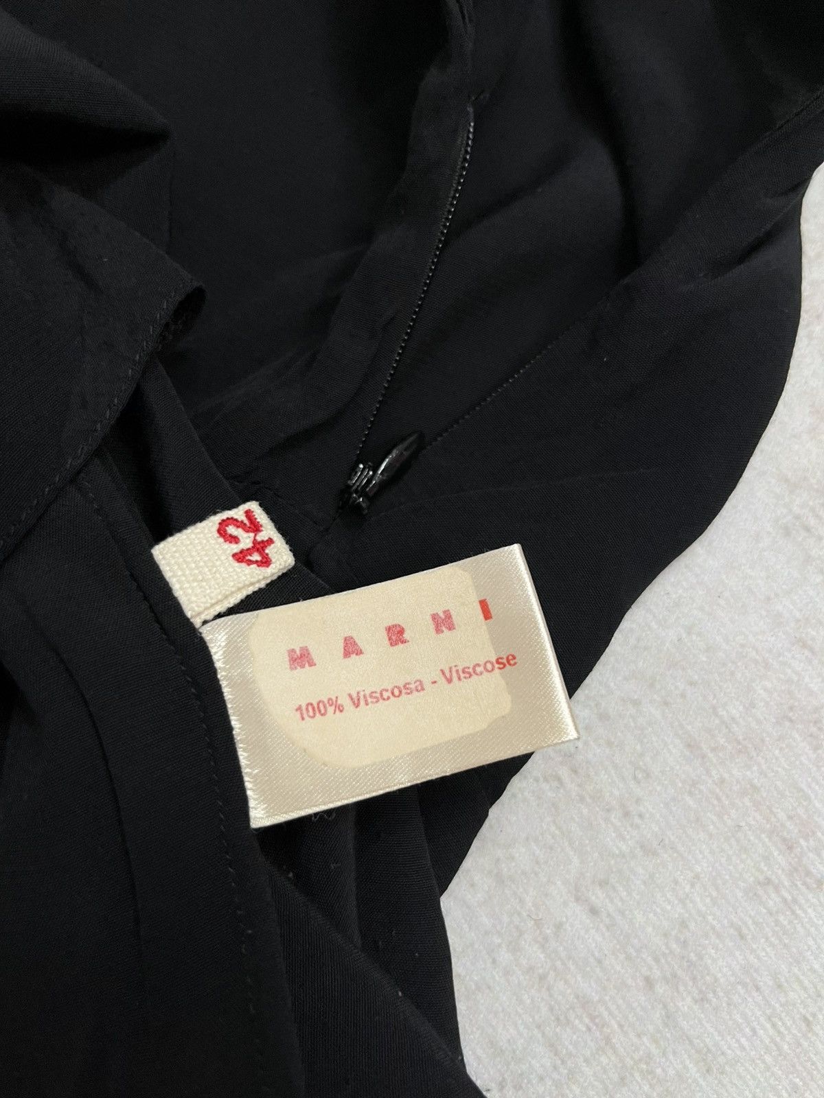 Marni Marni Black Draped Waist Viscose Blouse Size M / US 6-8 / IT 42-44 - 5 Thumbnail