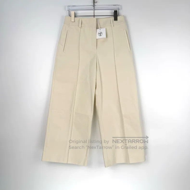 Hermes Hermes Beige Nine-Quarter Pants Size 25" / US 0 / IT 36 - 3 Thumbnail