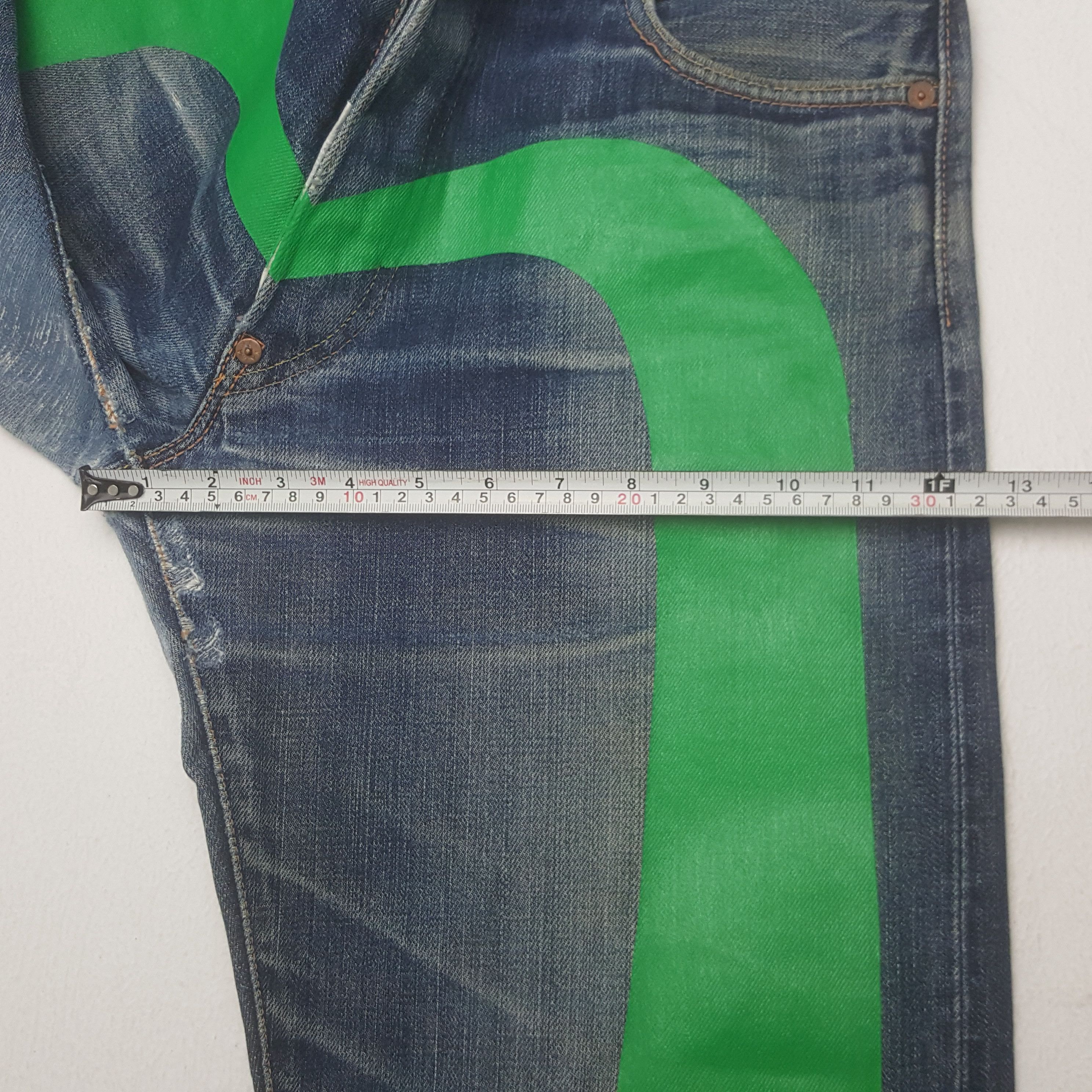 Evisu × Japanese Brand × Vintage Vintage Evisu Japanese Brand Daicock Custom Art Denim Jeans Size US 30 / EU 46 - 11 Thumbnail
