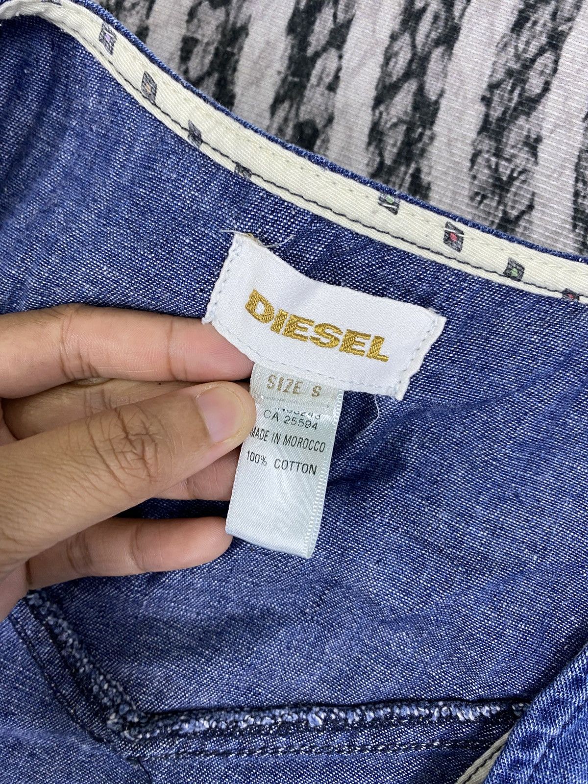 Diesel Vintage Diesel Blue Denim Button Down Dress Style Size XS / US 0-2 / IT 36-38 - 9 Thumbnail