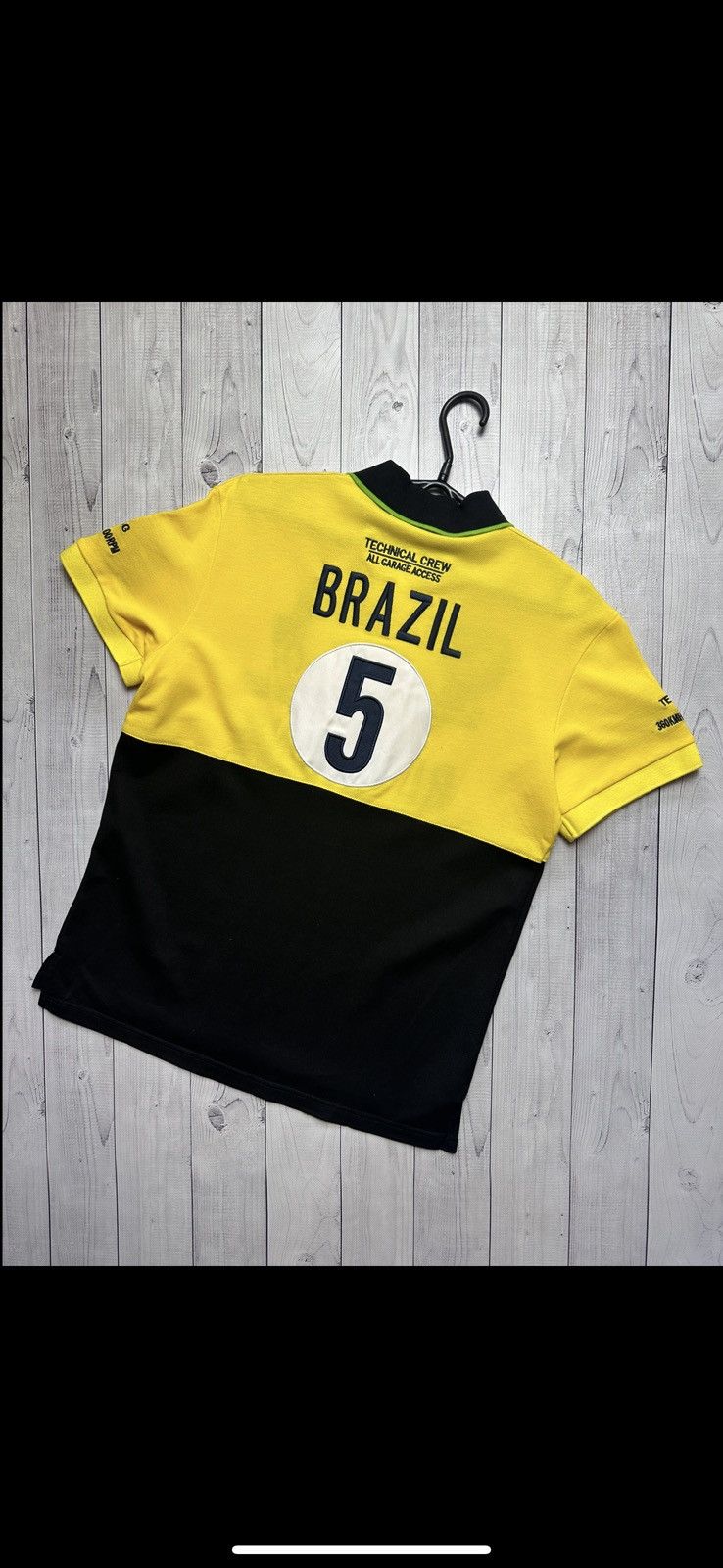 Other Vintage polo Ralph Lauren Brazil big logo size L yellow Size US L / EU 52-54 / 3 - 2 Thumbnail