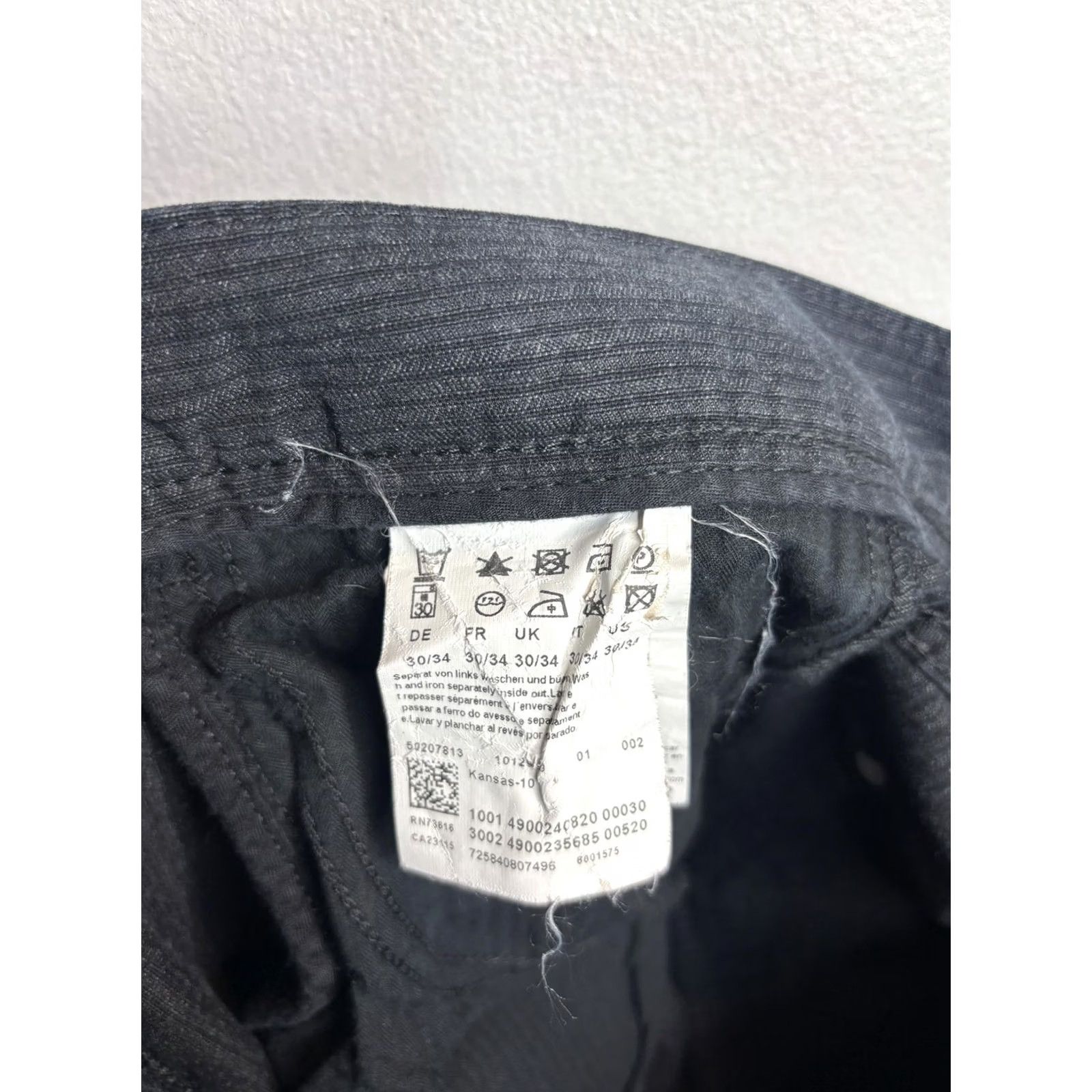 Hugo Boss BOSS Hugo Boss Pants Mens 30x34 Gray Corduroy Chino Kansas-10 5 Pocket Straight Size US 30 / EU 46 - 7 Thumbnail