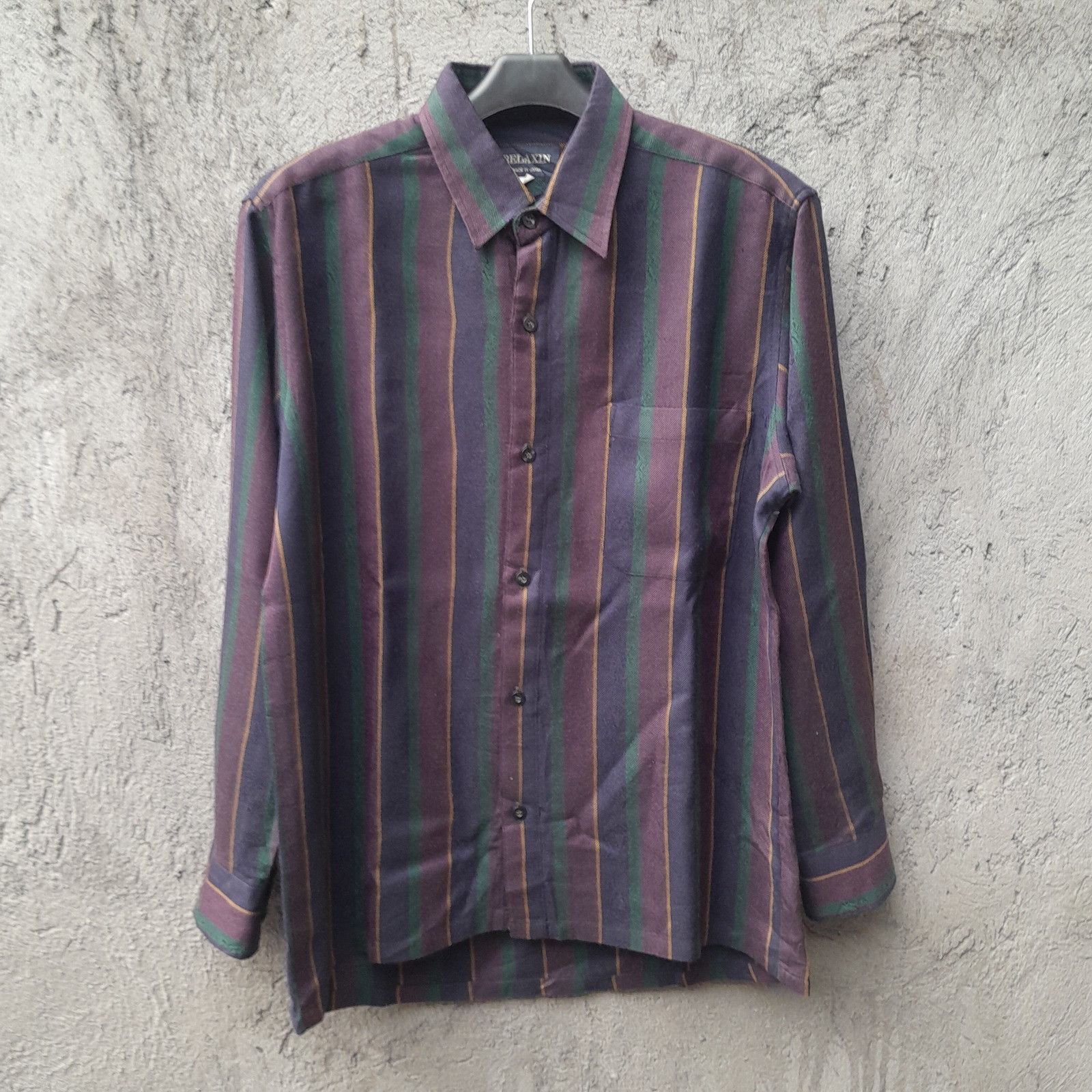 Vintage Relaxin Vintage 90s Striped Long Sleeve Shirt Size L Size US L / EU 52-54 / 3 - 1 Thumbnail