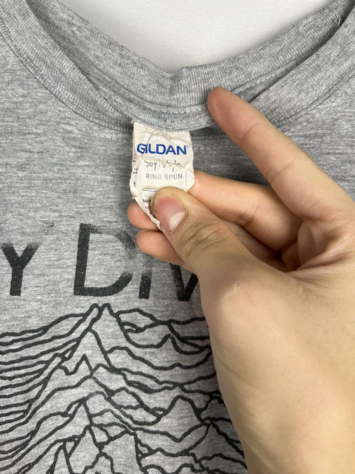 Band Tees × Joy Division Vintage Joy Division Unknown Pleasures Faded T Shirt Size US M / EU 48-50 / 2 - 7 Thumbnail