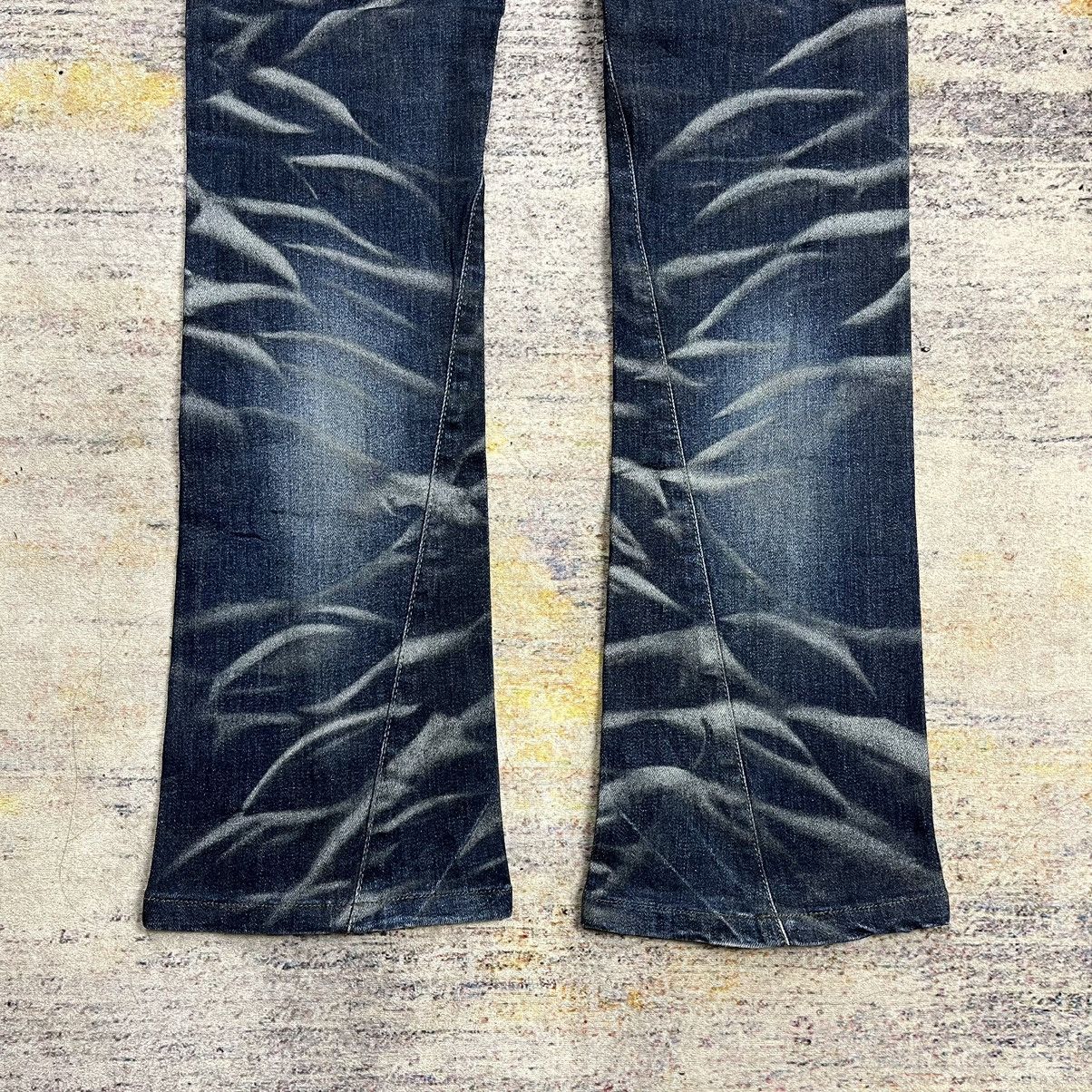 Tornado Mart Tornado Mart whisker wash boot cut low rise denim pants Size US 32 / EU 48 - 7 Thumbnail