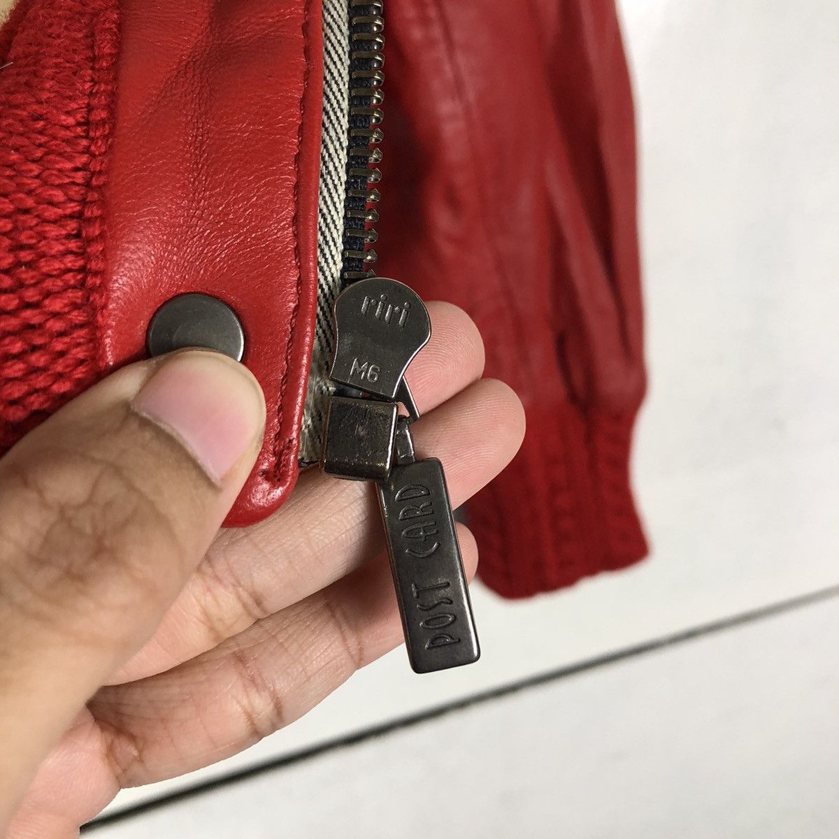 Japanese Brand 🔥Cropped Biker Leather Jacket Post Card Made in Italy Size US S / EU 44-46 / 1 - 17 Thumbnail