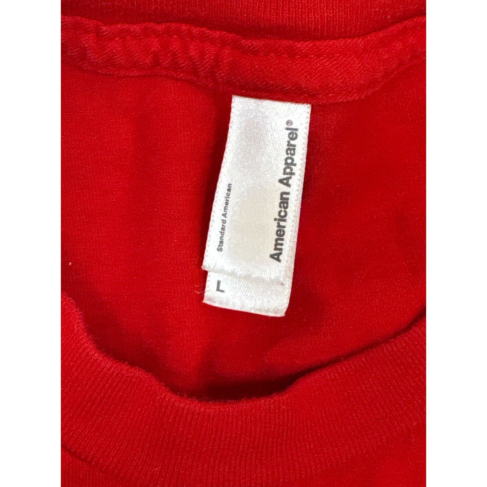 American Apparel Apple Company Employee shirt holiday red long sleeve Large Size US L / EU 52-54 / 3 - 3 Thumbnail