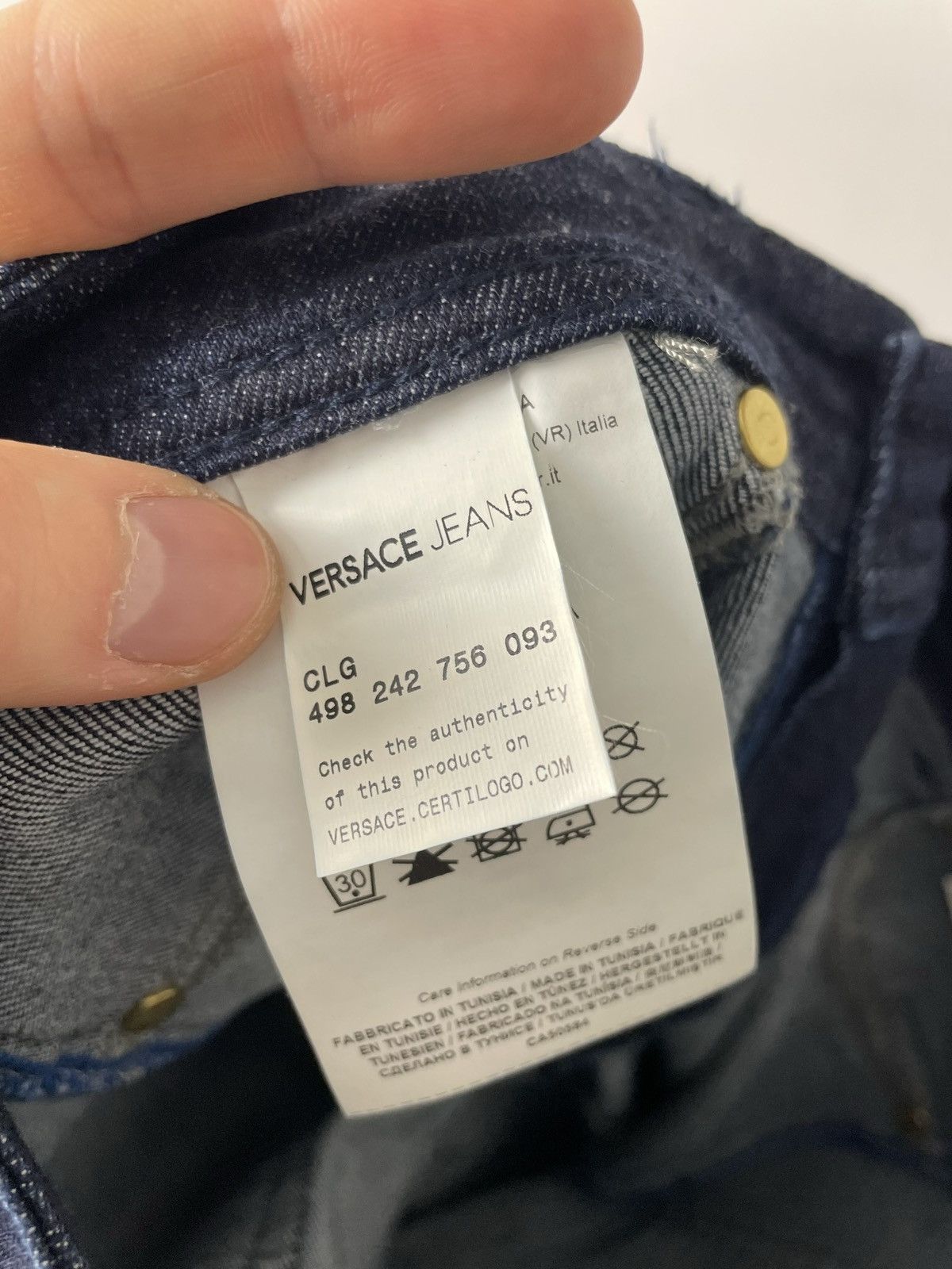 Versace Jeans Couture Versace Jeans Couture Vintage Y2K Era Denim Skinny Jeans Size 30" / US 8 / IT 44 - 5 Thumbnail
