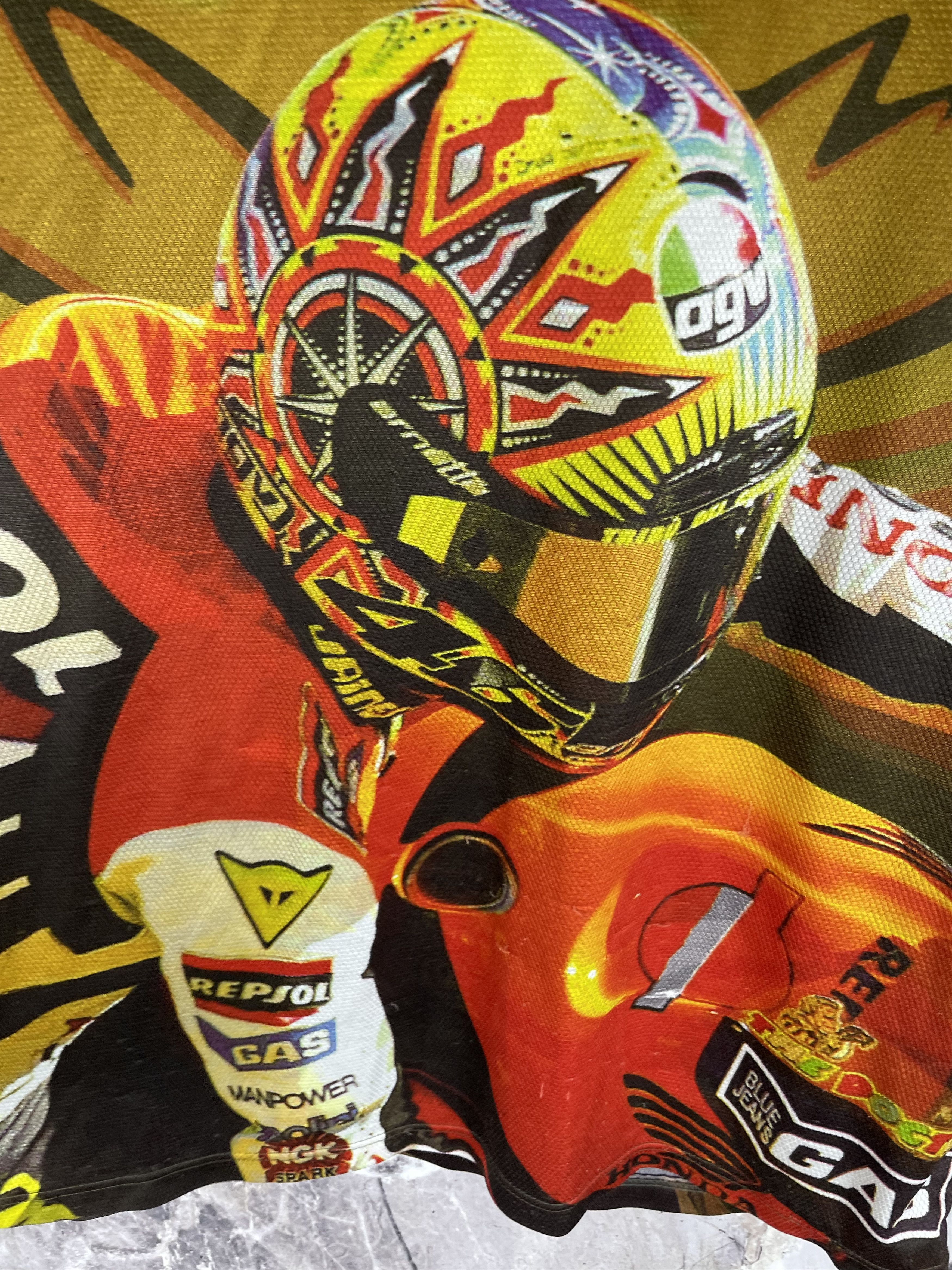 Vintage Vintage Valentino Rossi VR 46 T-Shirt Jersey Size US L / EU 52-54 / 3 - 4 Thumbnail