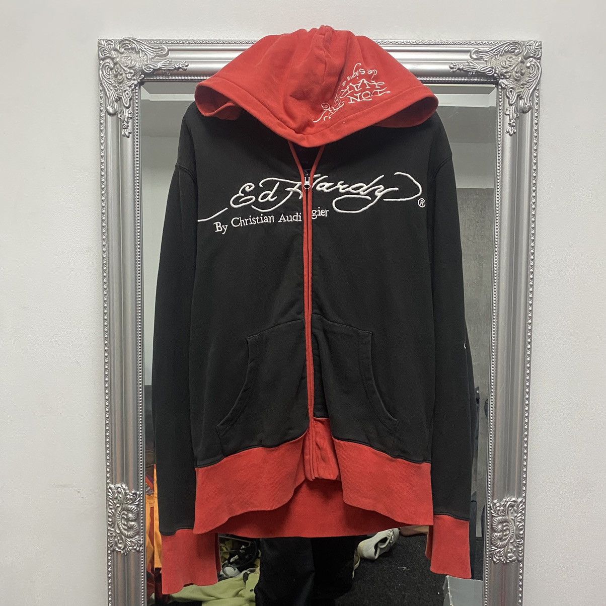 Ed Hardy Vintage Ed hardy Zip Hoodie Y2K By Christian Audigier Size US M / EU 48-50 / 2 - 5 Thumbnail