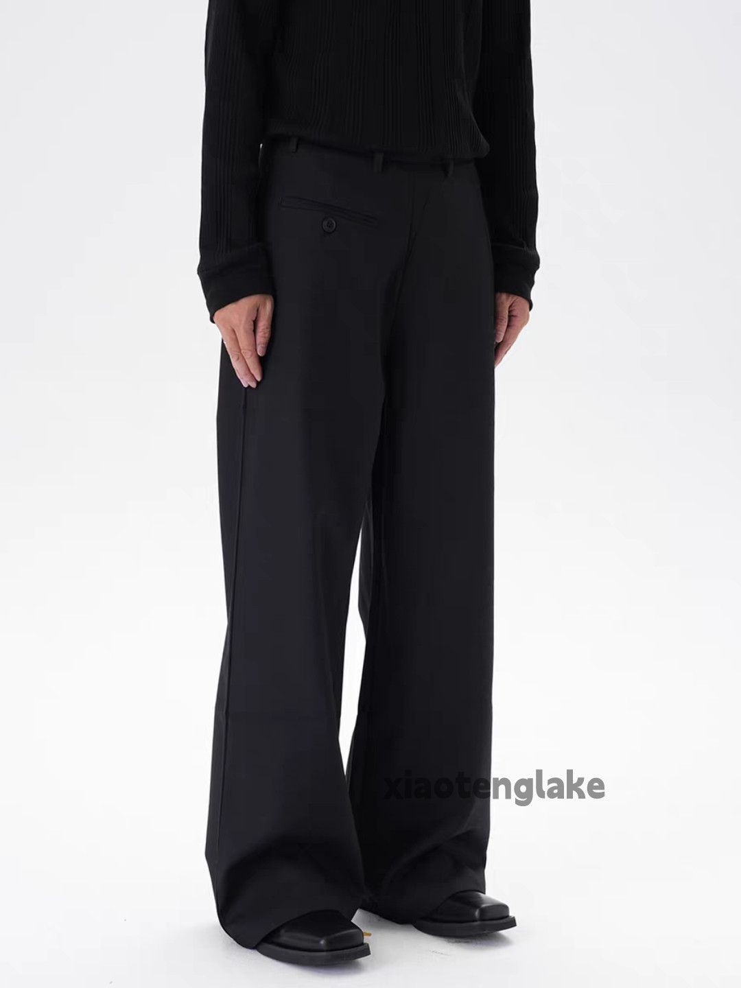 Vintage xtl retro y2k loose hiphop flared yuppie cleanfit pants Size US 30 / EU 46 - 3 Thumbnail