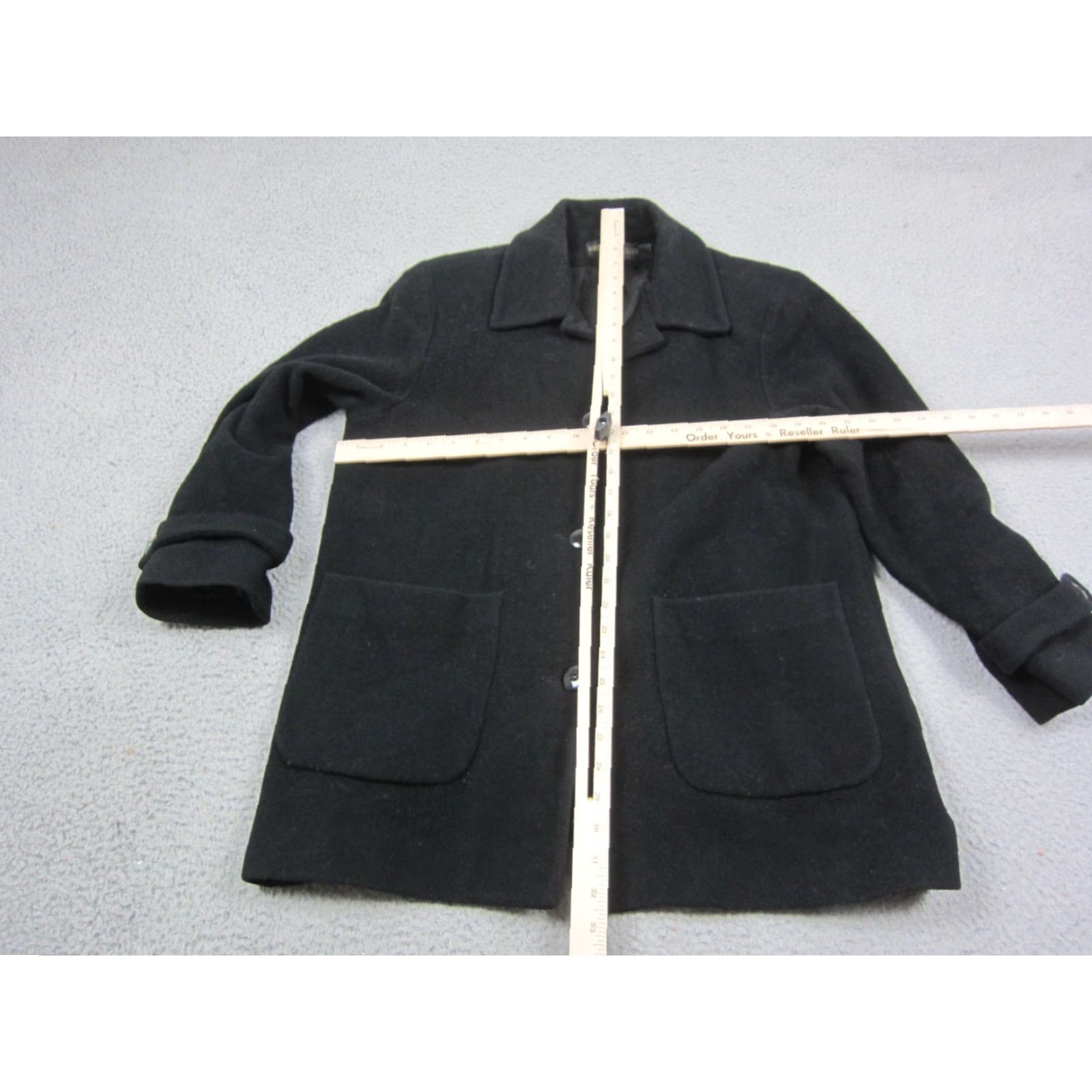 Vintage Kristen Blake Jacket Womens S Black Wool Peacoat Button Front Classic Jacket Coat Size S / US 4 / IT 40 - 6 Thumbnail