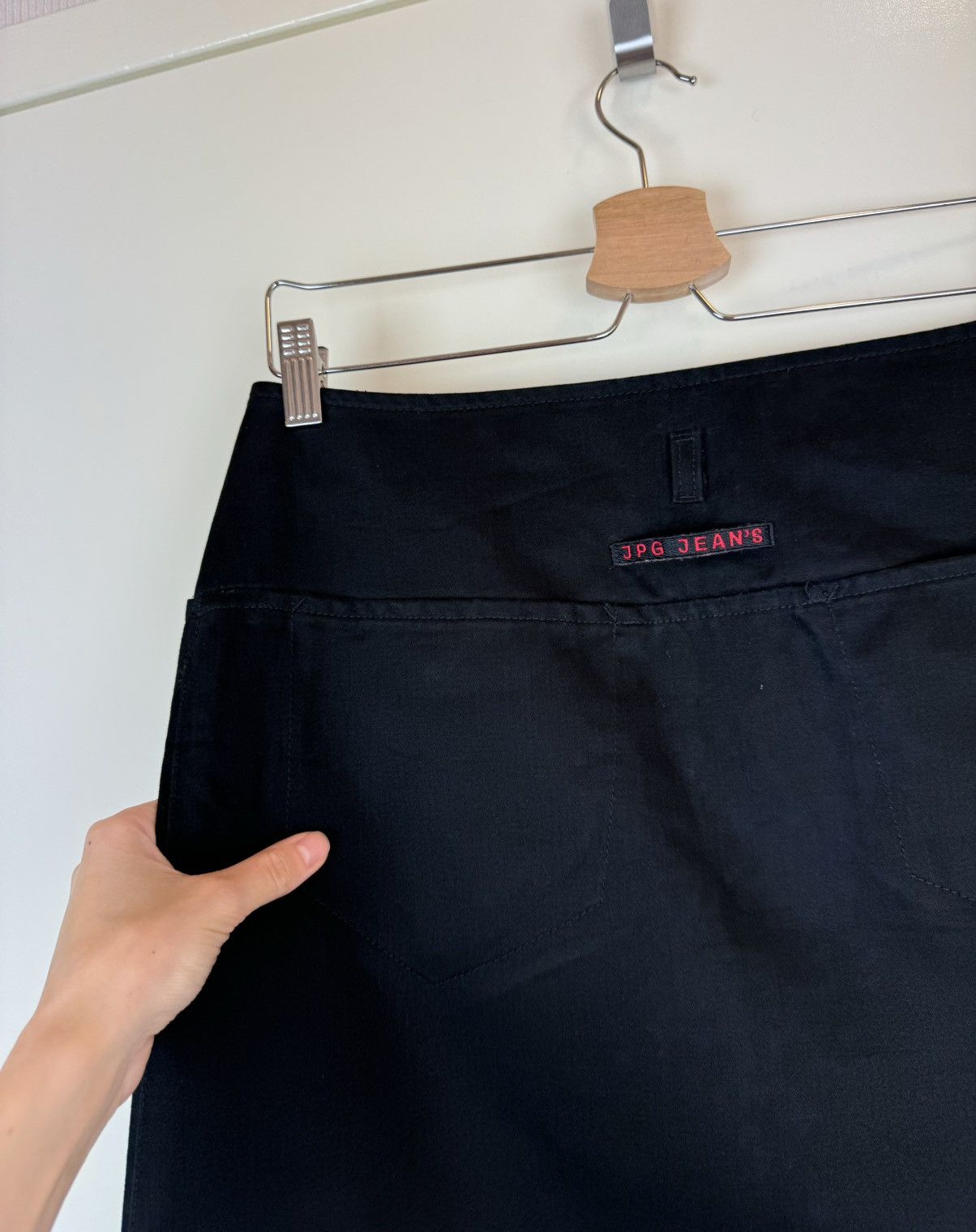 Jean Paul Gaultier Jean Paul Gaultier JPG vintage denim cotton black skirt maxi Size 27" / US 4 / IT 40 - 8 Thumbnail