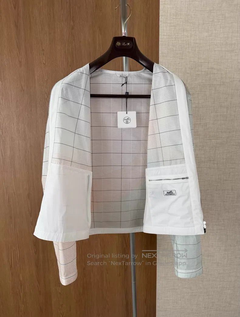 Hermes Hermes Men's Baseball Collar Jacket for Spring/Summer Size US M / EU 48-50 / 2 - 6 Thumbnail
