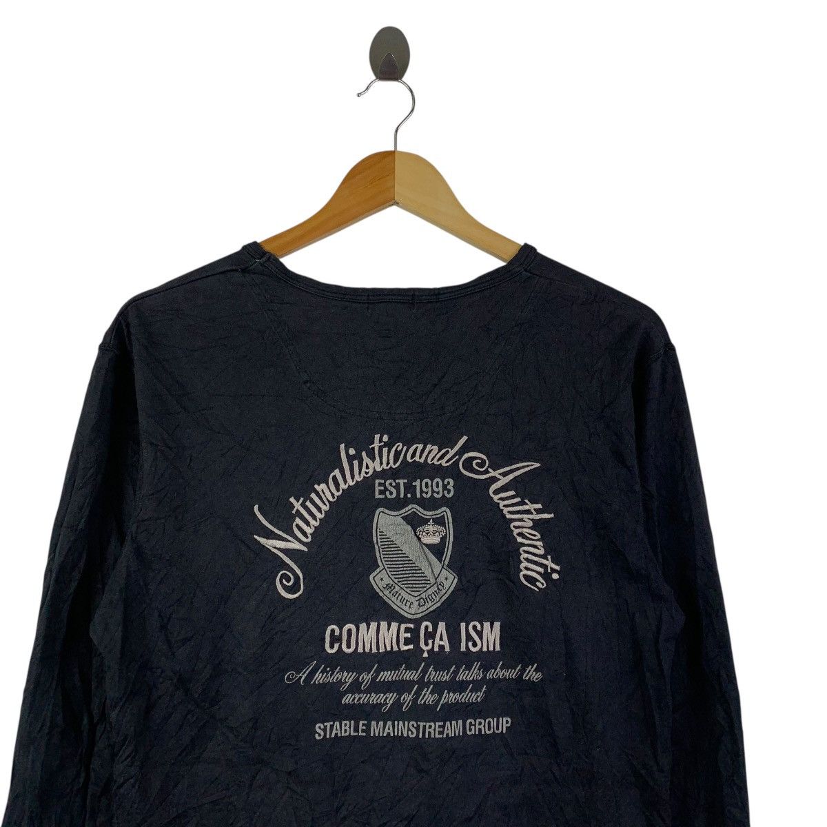 Comme Ca Ism Comme Ça Ism Black Long Sleeve Tee 1993 Style Back Graphic Size US S / EU 44-46 / 1 - 6 Thumbnail