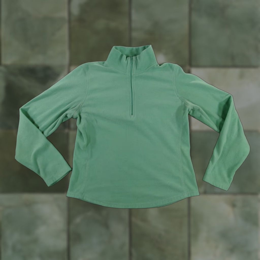 Gap Gap Jacket Womens Small Green Quarter Zip Fleece Pullover Causal Capsule Stretch Size S / US 4 / IT 40 - 1 Thumbnail