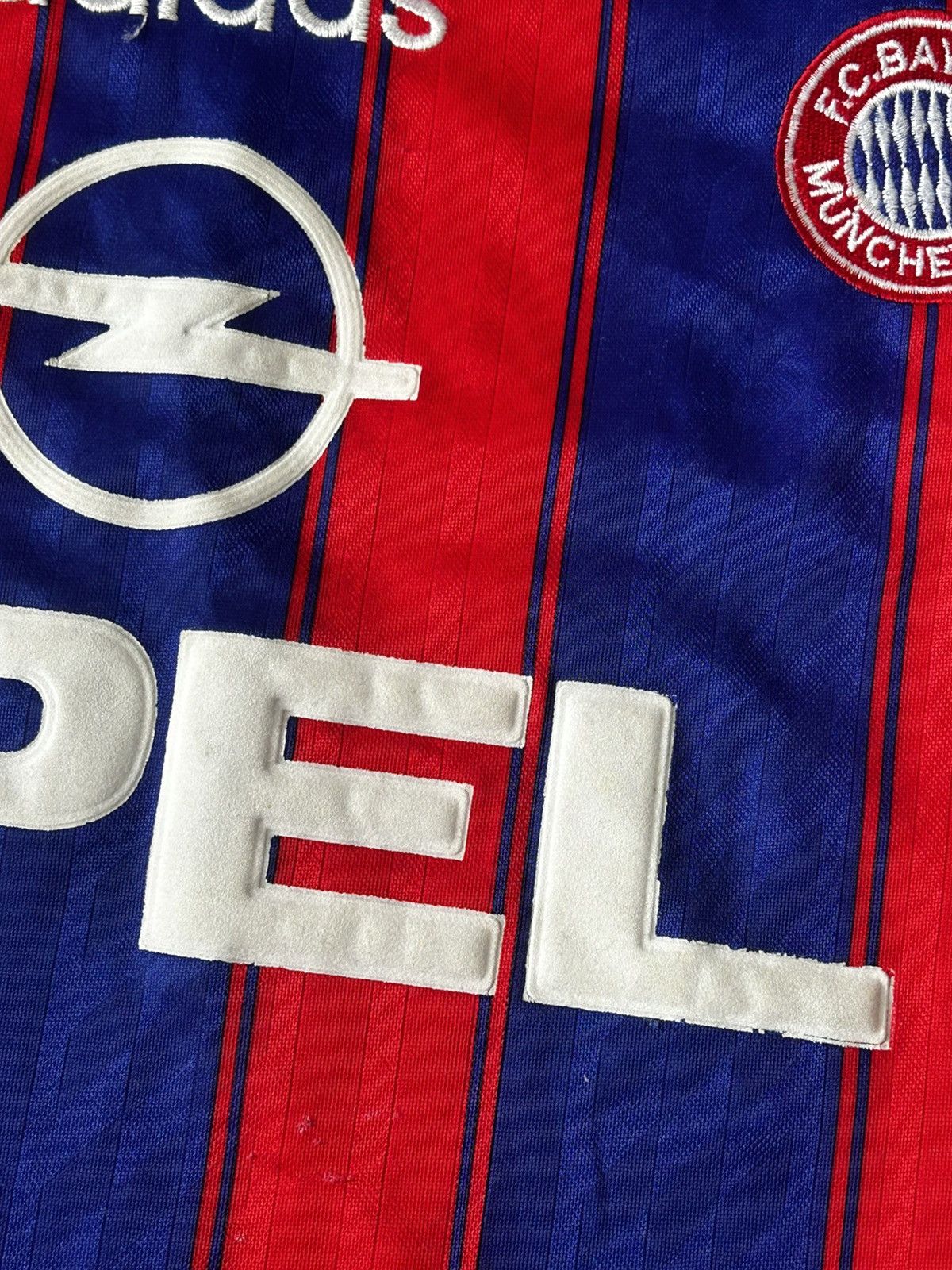 Adidas Adidas Bayern München Opel Vintage Soccer Jersey 1995/96 Size US L / EU 52-54 / 3 - 9 Thumbnail