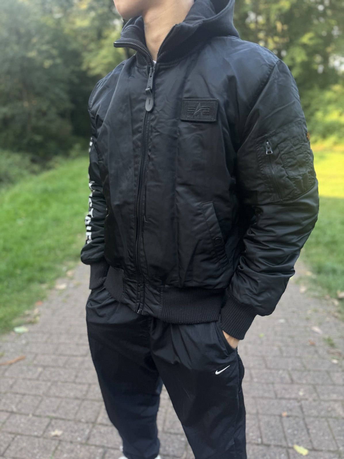 Alpha Industries Alpha Industries Bomber Jacket Y2K Streetwear Size US M / EU 48-50 / 2 - 2 Thumbnail