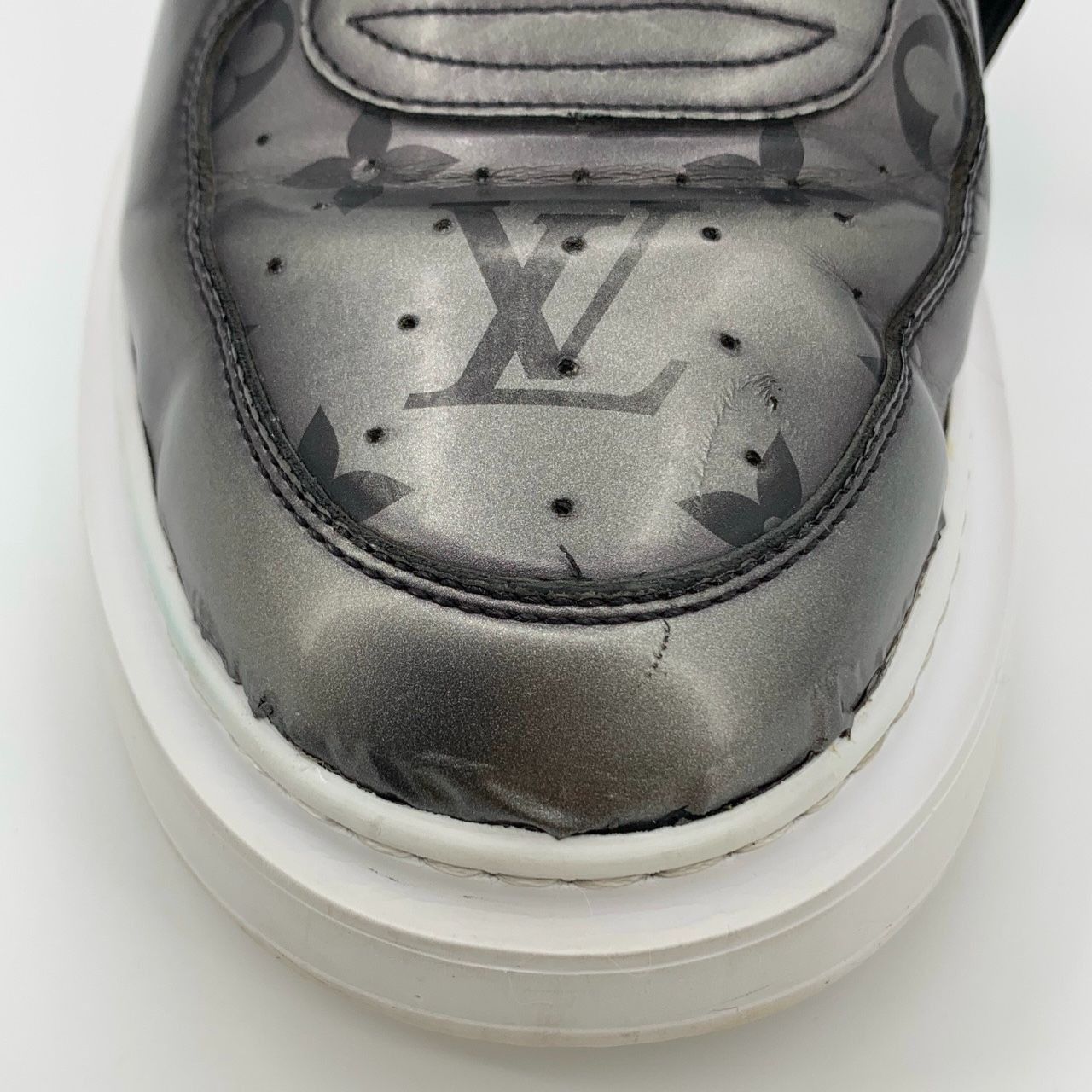 Louis Vuitton [Louis Vuitton] Beverly Hills Monogram Print Silver-Black Le Size US 7 / EU 40 - 3 Thumbnail