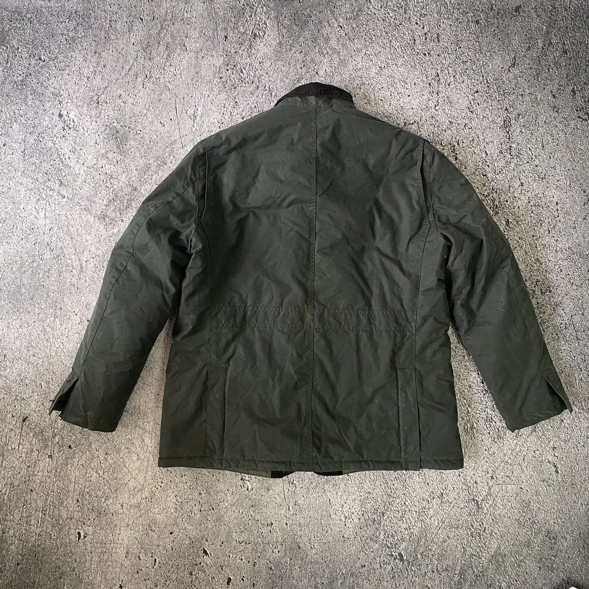Barbour × Vintage Barbour Winter Lutz Wax Jacket Coat Size US L / EU 52-54 / 3 - 15 Thumbnail