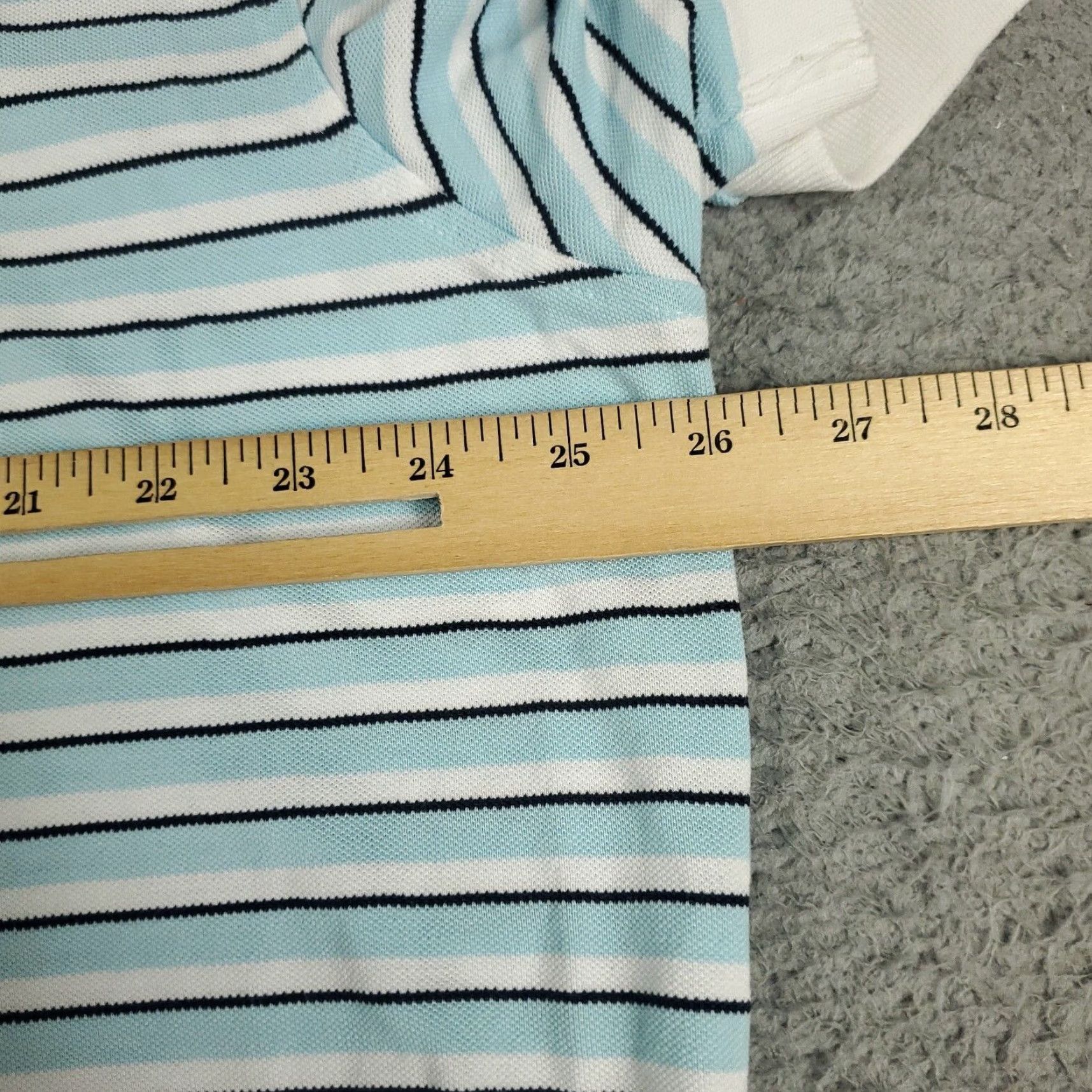 Brooks Brothers Brooks Brothers Polo Shirt Blue Striped Casual Short Sleeve Mens 2XL Classic Regular Fit Size US XXL / EU 58 / 5 - 6 Thumbnail