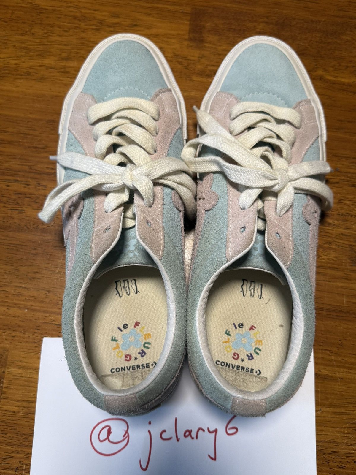 Golf le Fleur Golf Le Fleur Converse Baby Blue & Pink Size US 9.5 / EU 42-43 - 1 Thumbnail