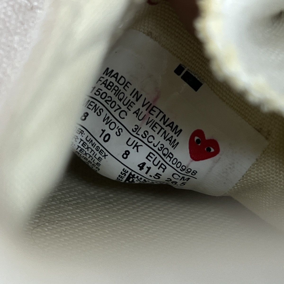 CDG by Comme des Garcons × Comme des Garcons PLAY × Converse Play Comme des garçons Converse low sneakers Shoes Size US 8 / EU 41 - 9 Thumbnail