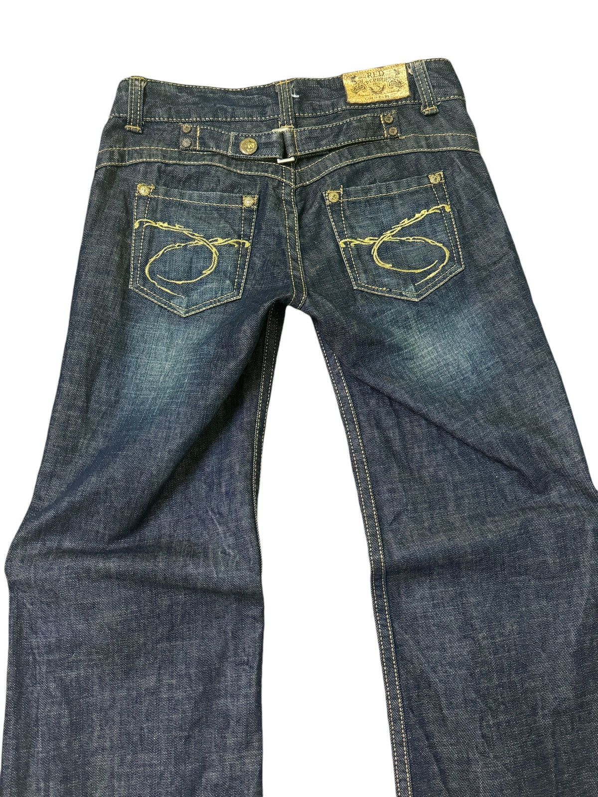 Hysteric Glamour WIDE LEG REDPEPPER BUCKLE BACK STUDDED CLAW MARKS NICE DENIM Size US 29 - 9 Thumbnail