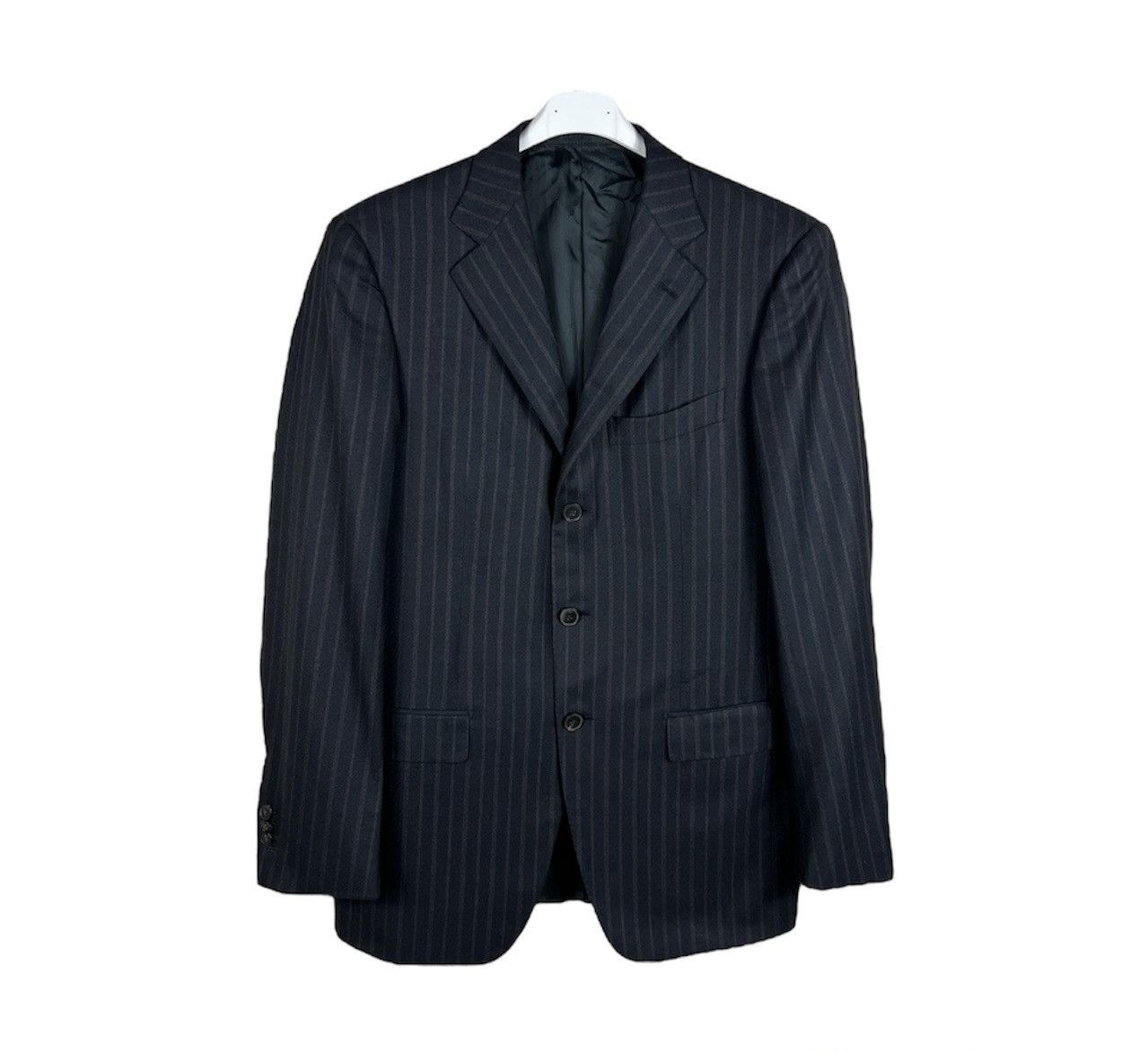 Ermenegildo Zegna Ermenegildo Zegna Couture wool striped blazer jacket italian Size 48R - 1 Thumbnail