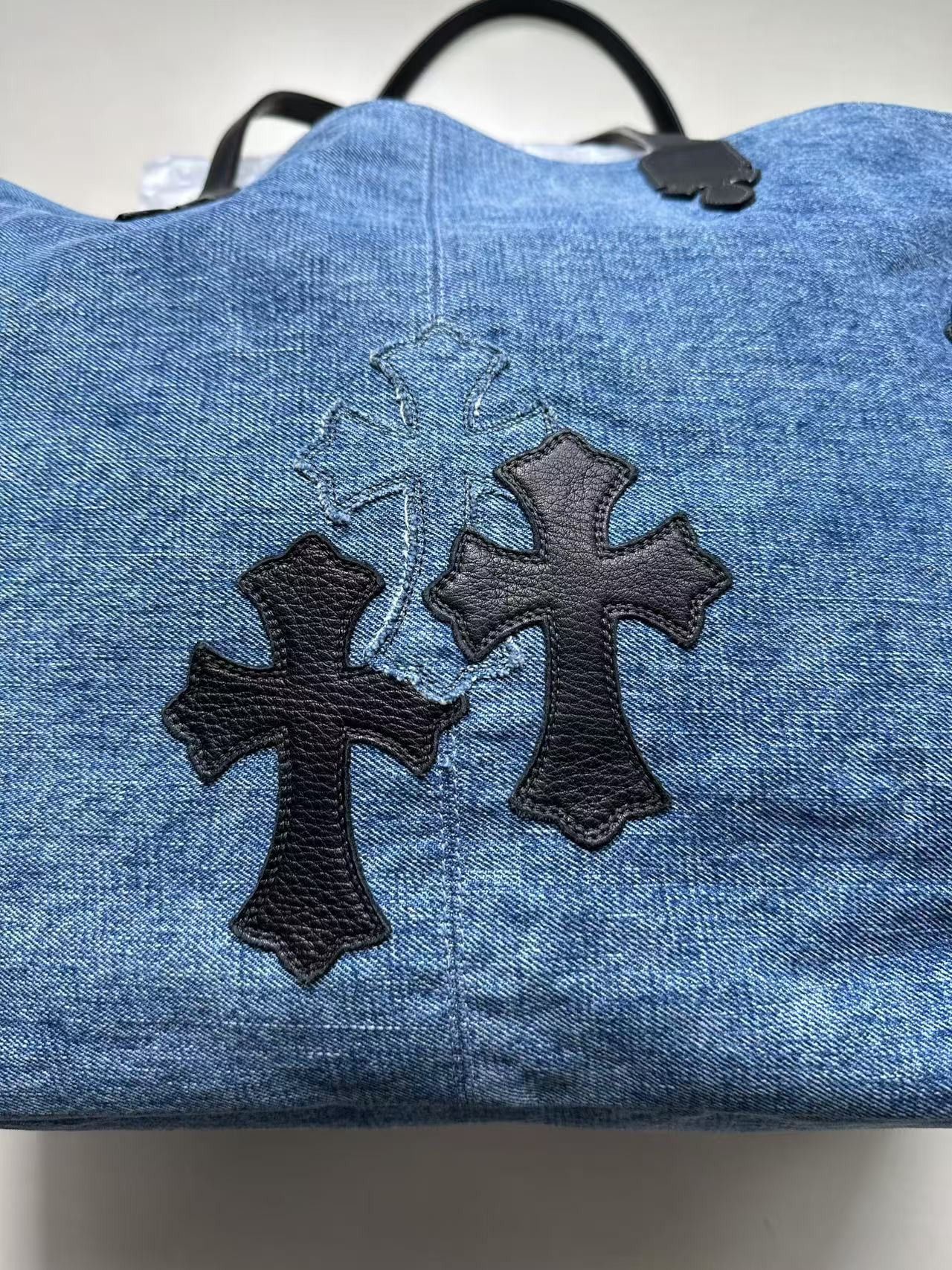 Chrome Hearts Chrome Hearts Denim&Leather Cross Patch Bag Size ONE SIZE - 6 Thumbnail