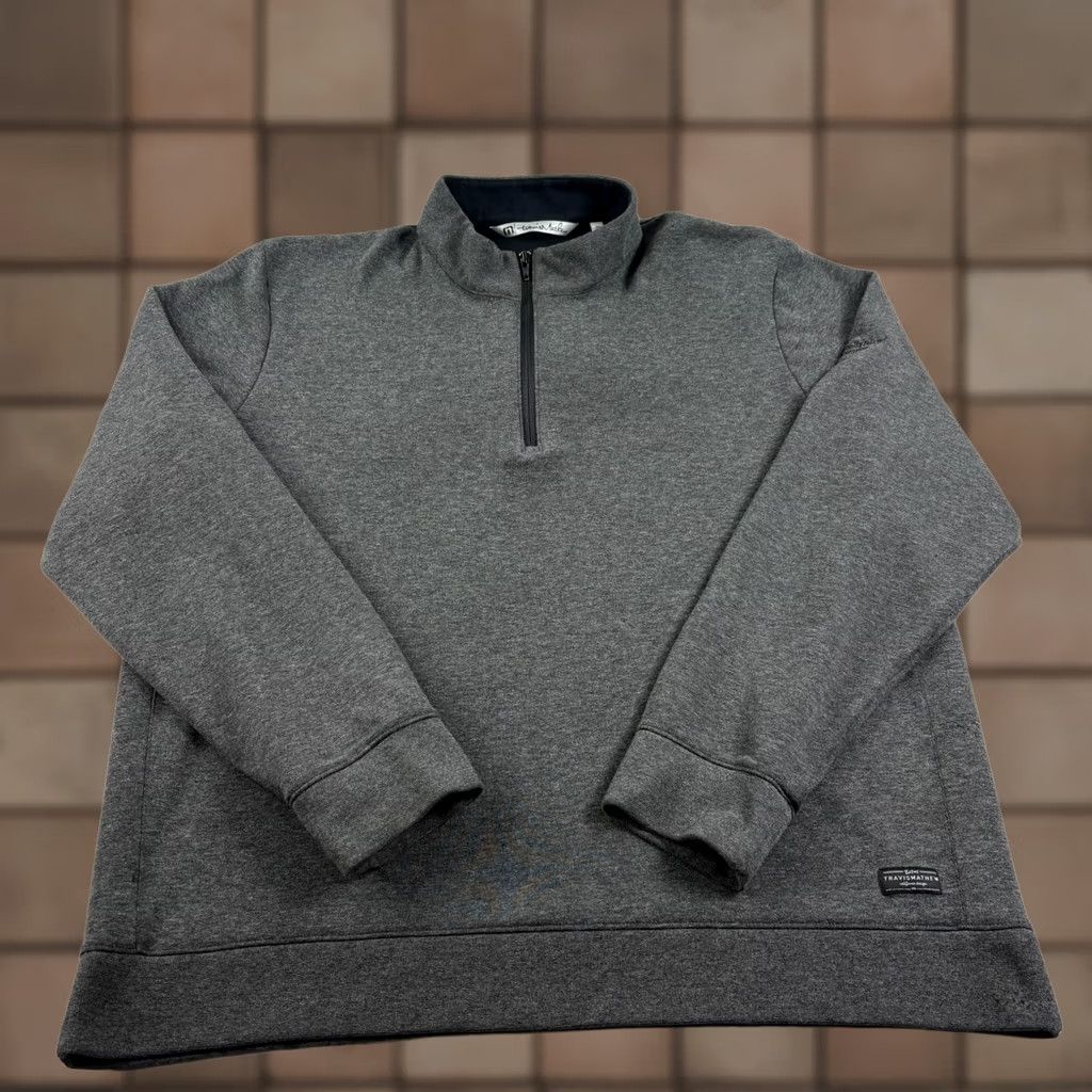 TravisMathew Travis Mathew Shirt Mens 2XL Gray 1/4 Zip Golf Pullover Stretch Casual Size US XXL / EU 58 / 5 - 1 Thumbnail